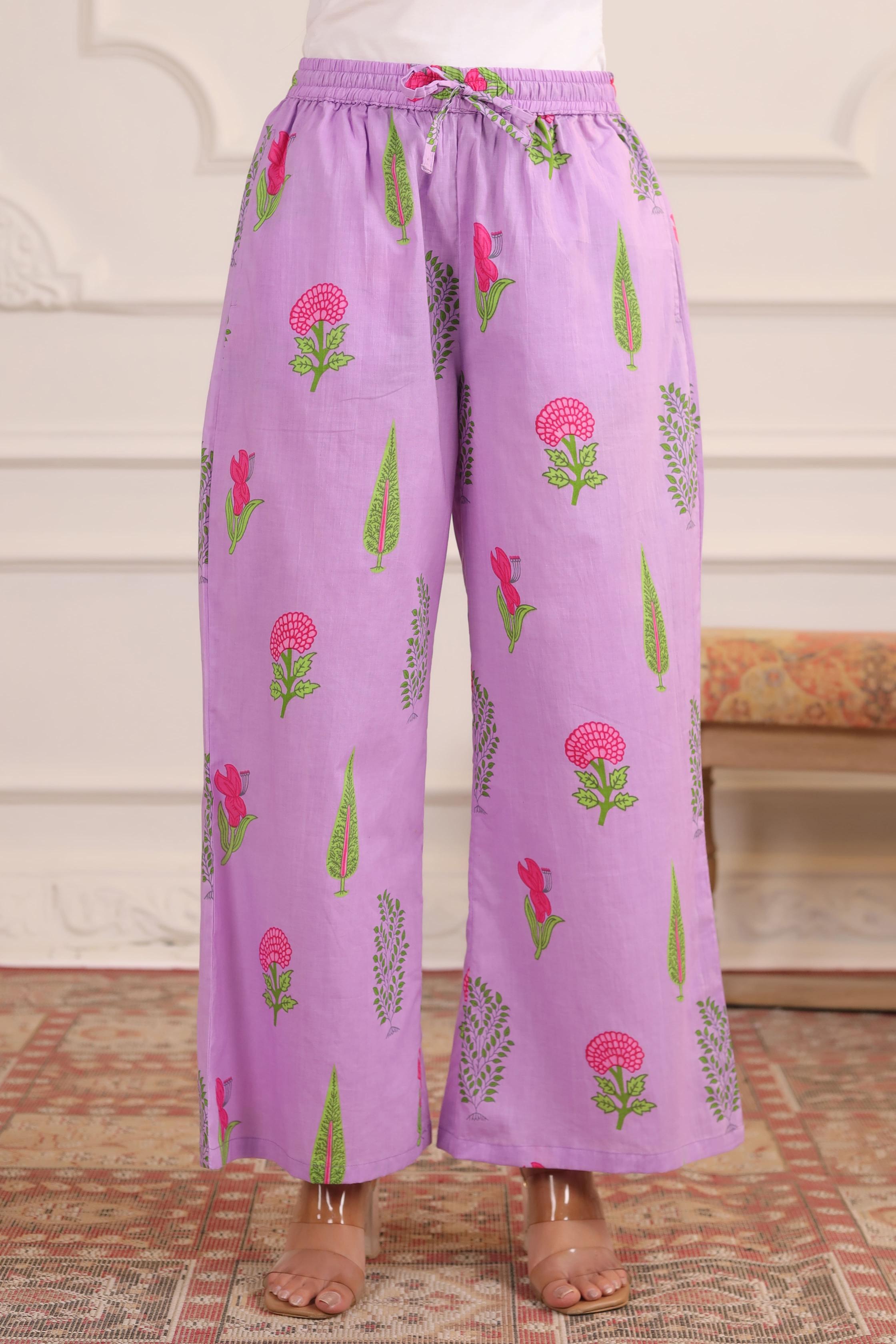 Lilac Glow Mughal Boota Cotton Co-ord Set