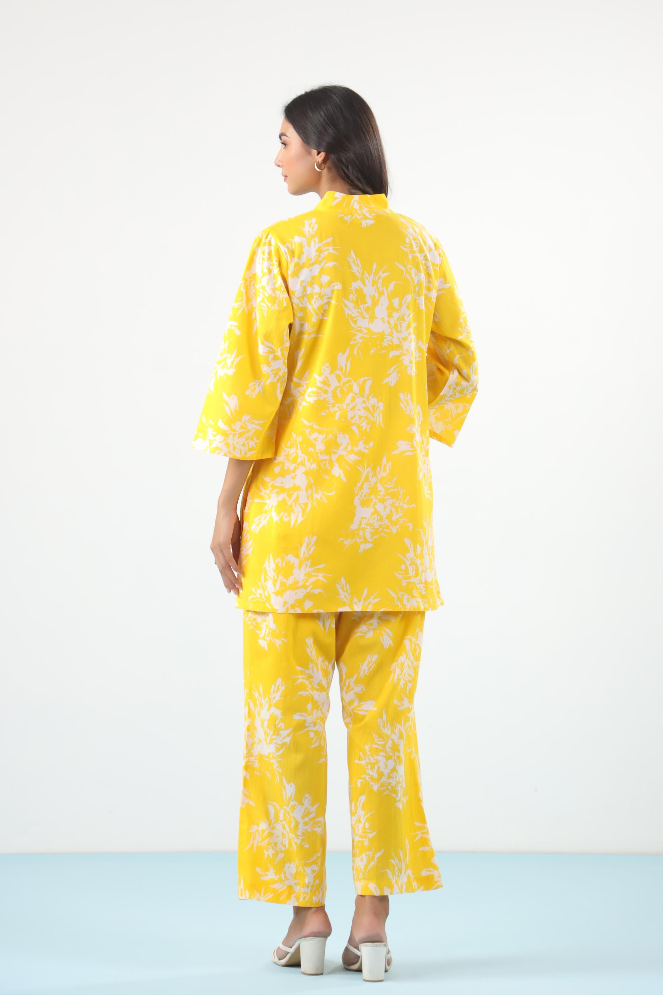 Yellow Mellow Cotton Co-ord Set