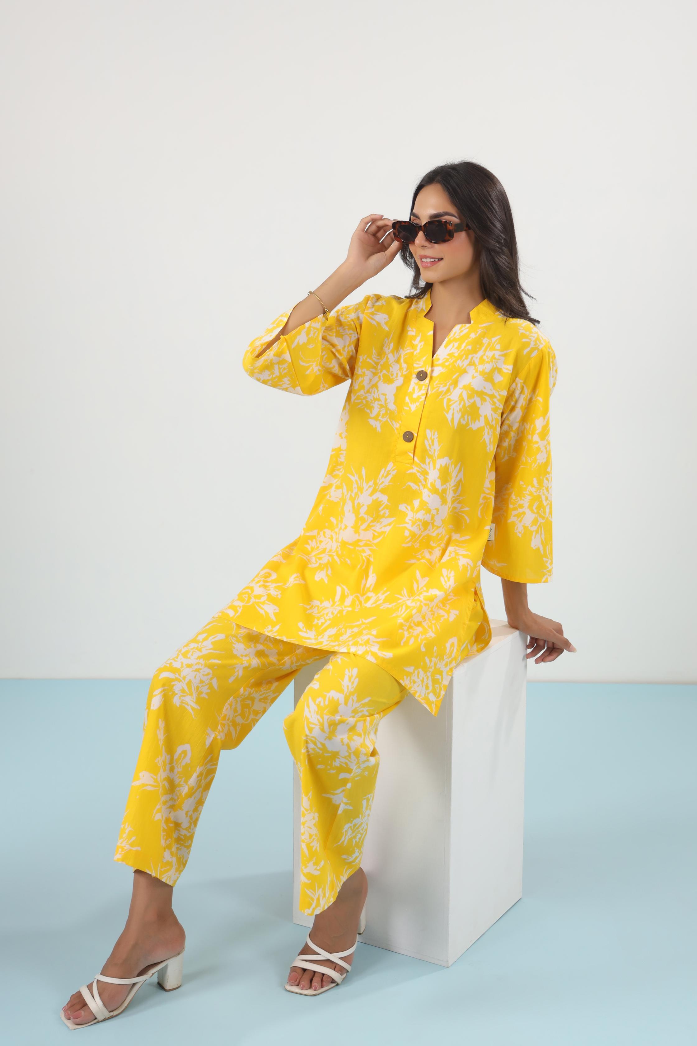 Yellow Mellow Cotton Co-ord Set