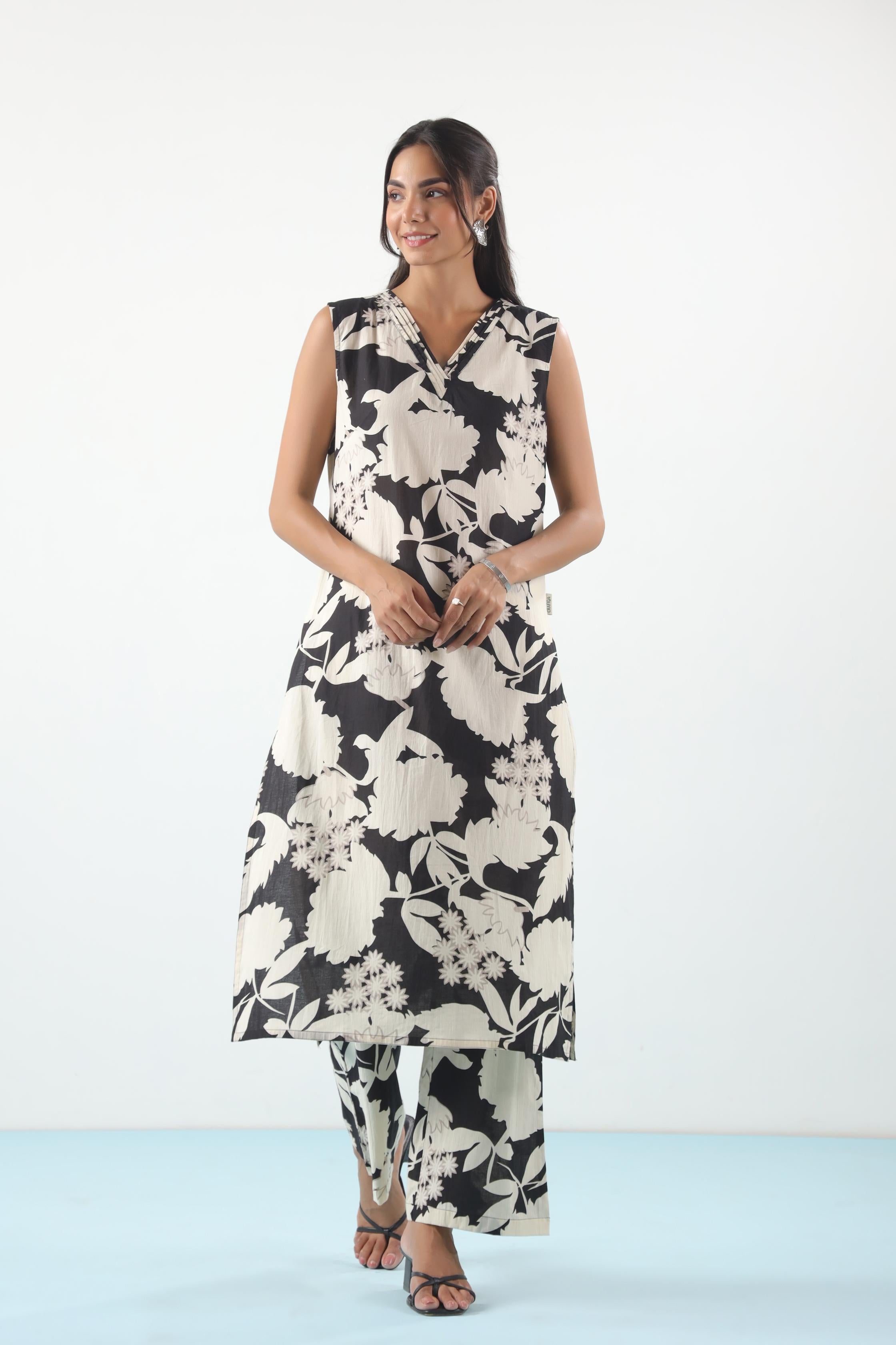 Sassy Black Cotton Co-ord Set