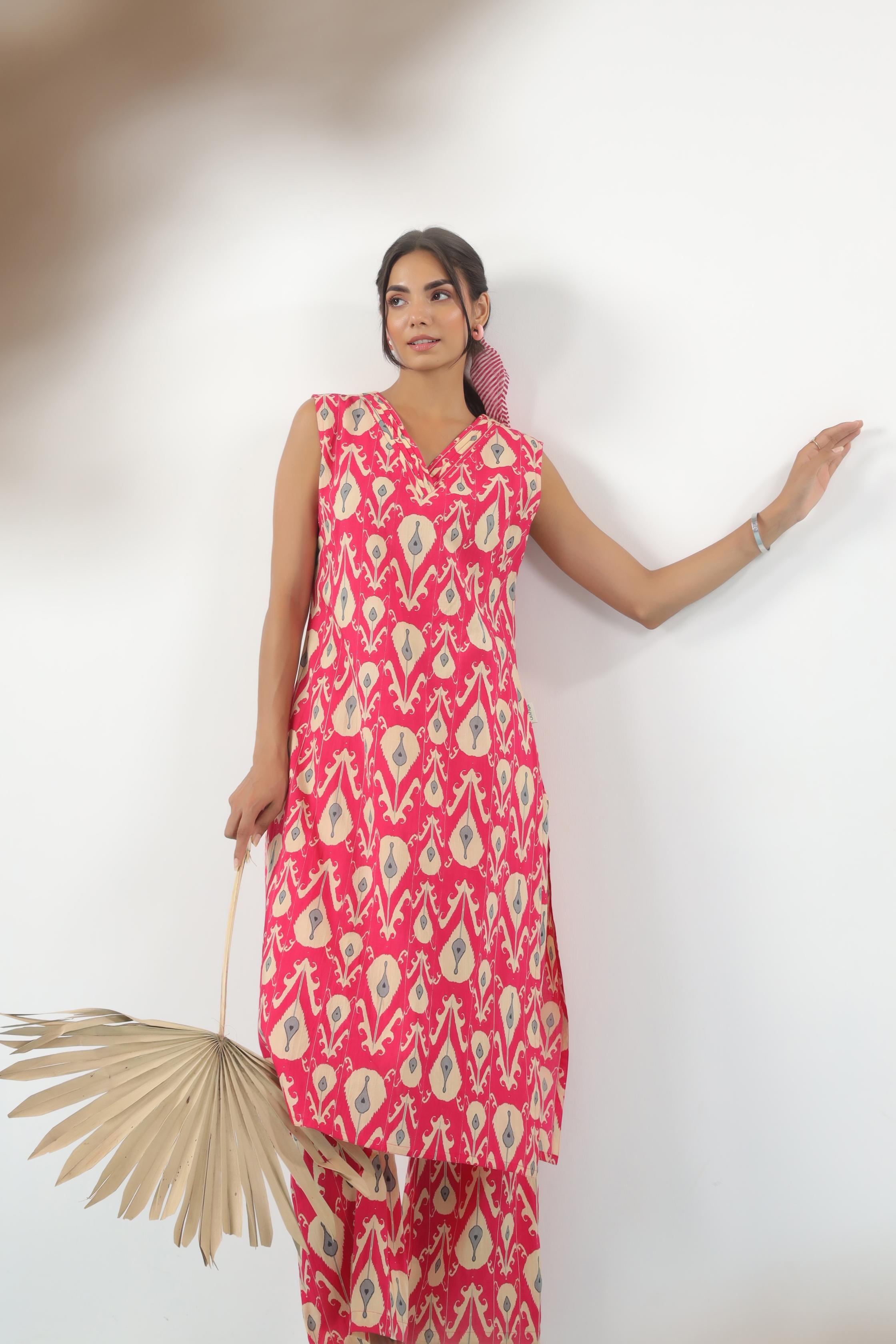 Rose Blossom Cotton Co-ord Set