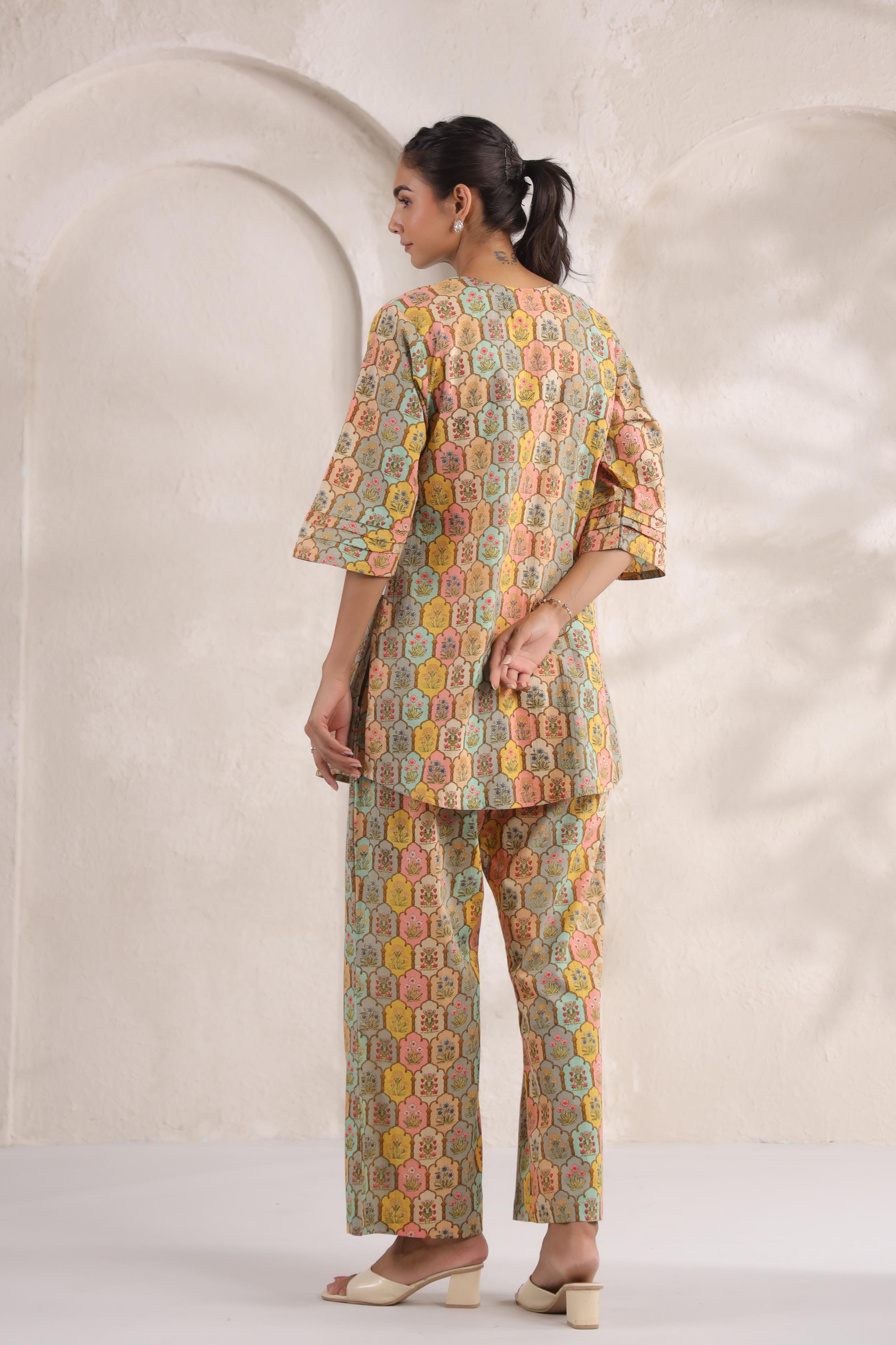 Vibrant Jharokha Cotton Co-ord Set