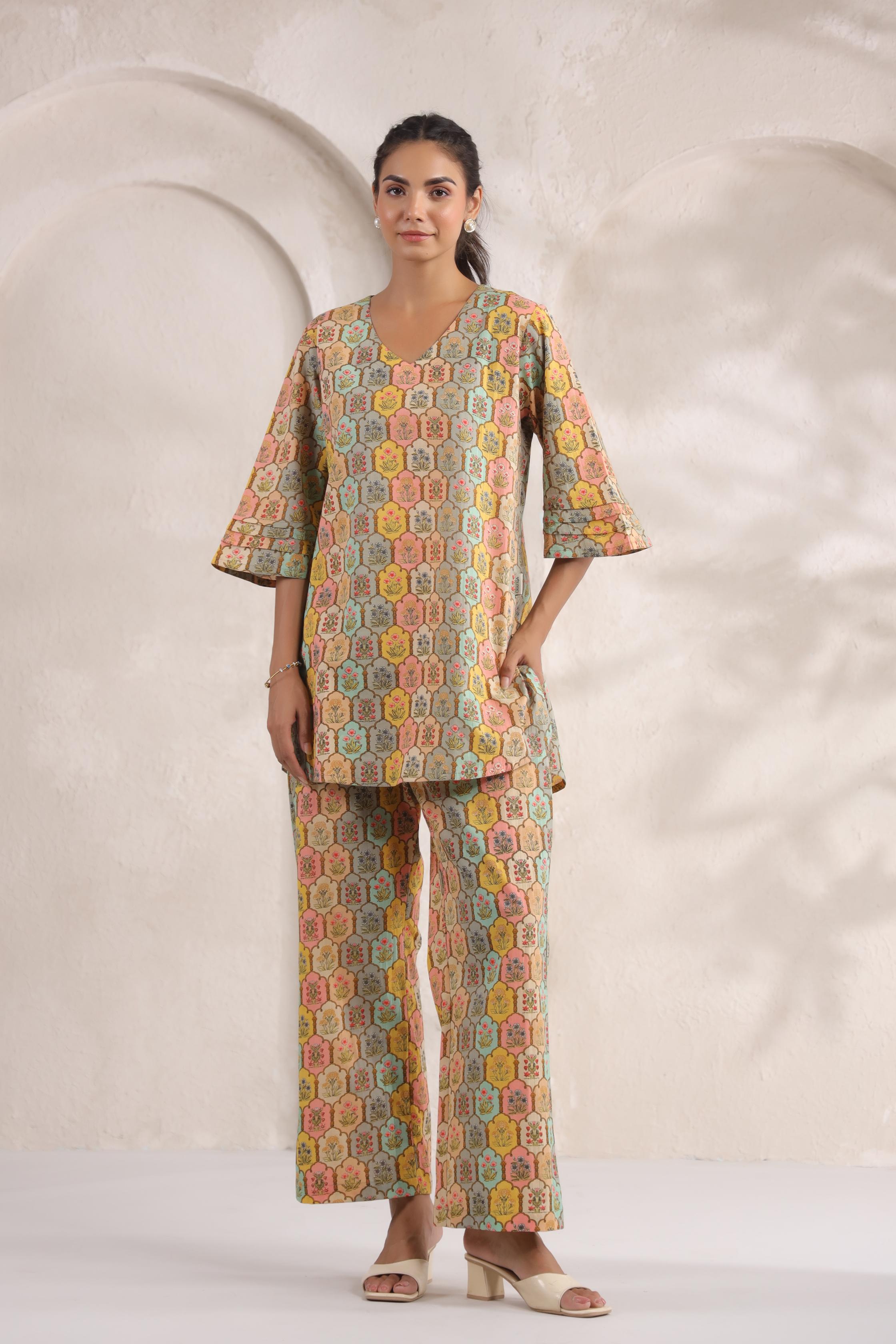 Vibrant Jharokha Cotton Co-ord Set