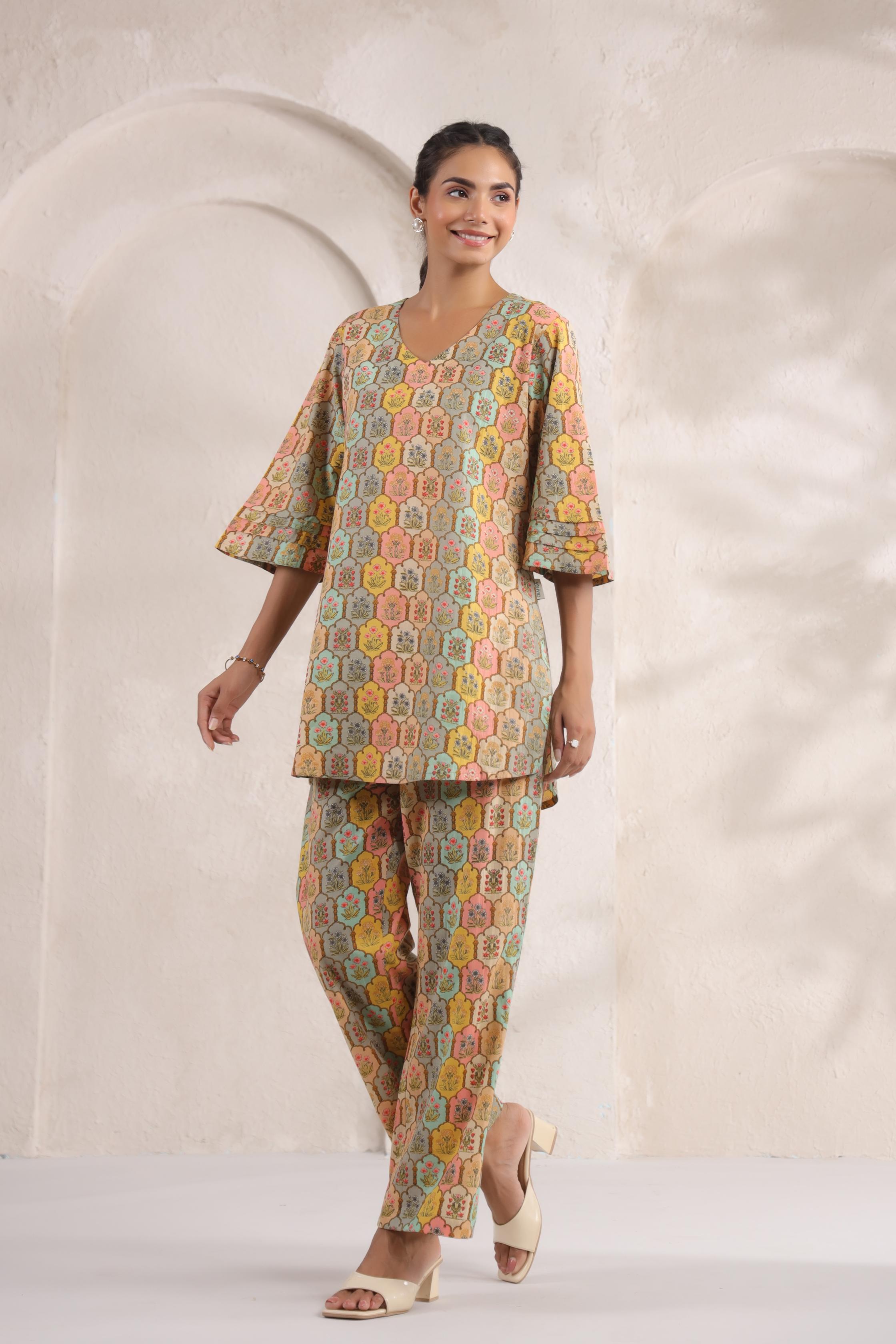 Vibrant Jharokha Cotton Co-ord Set