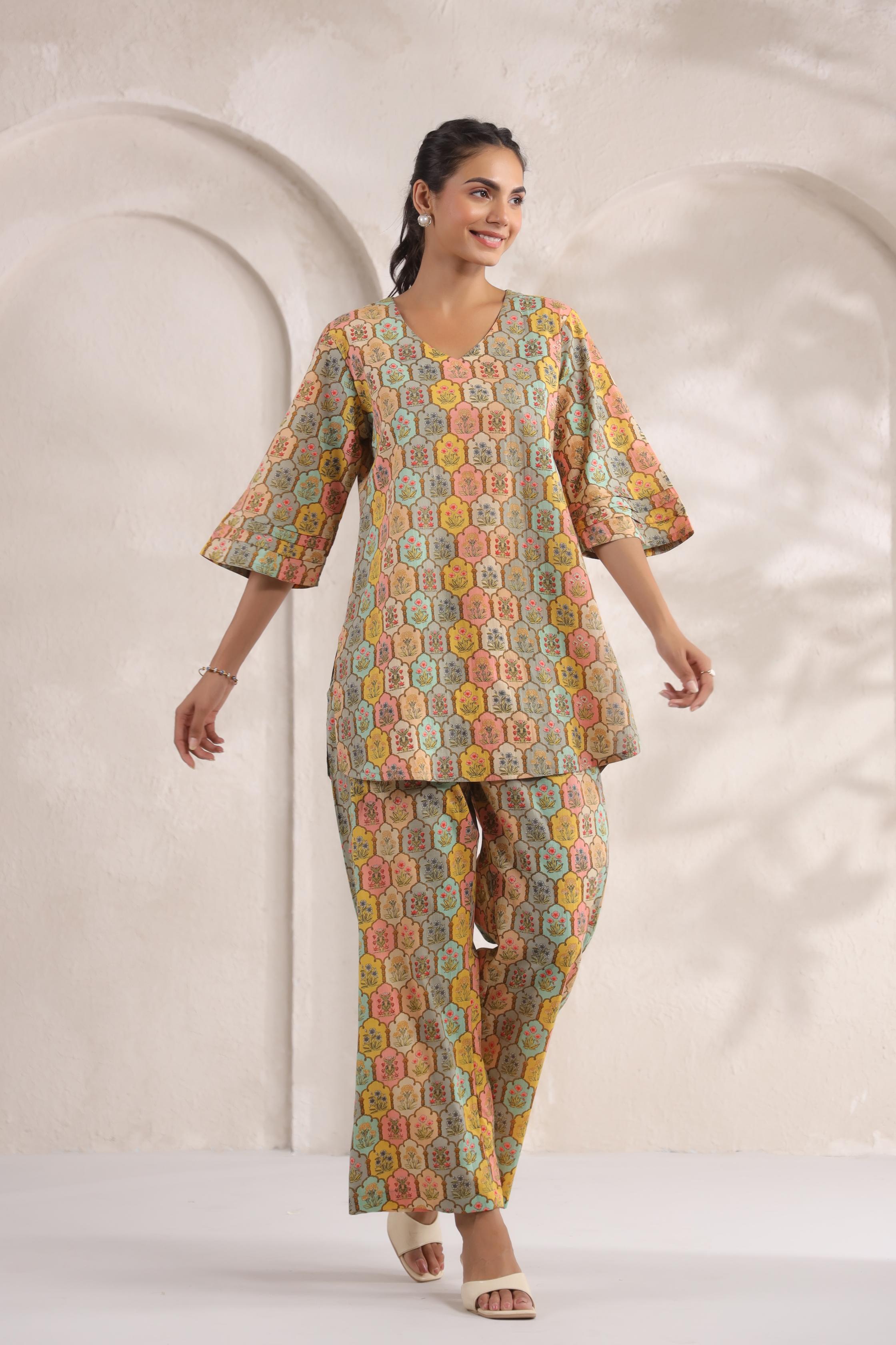 Vibrant Jharokha Cotton Co-ord Set