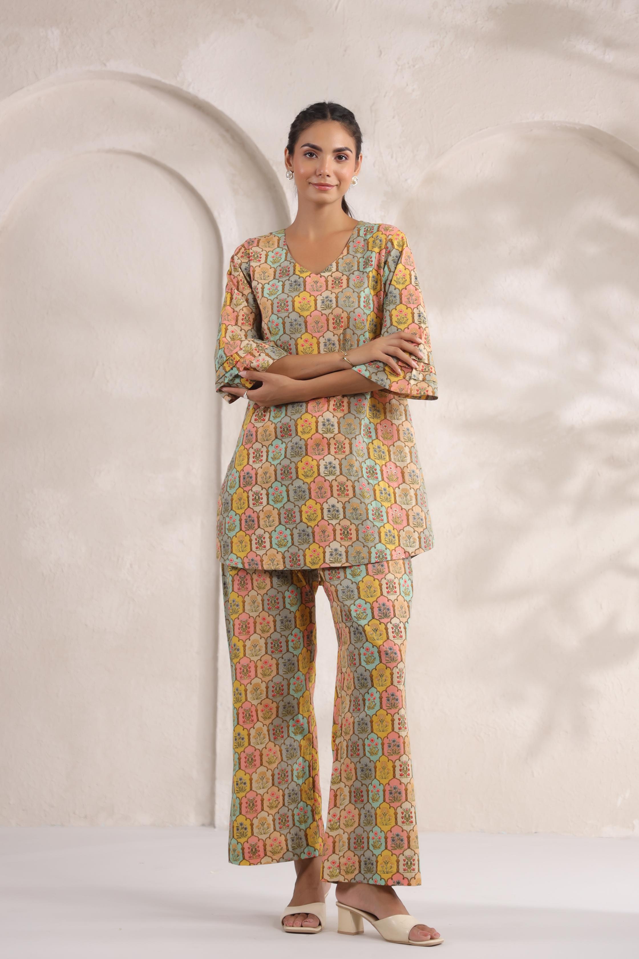Vibrant Jharokha Cotton Co-ord Set