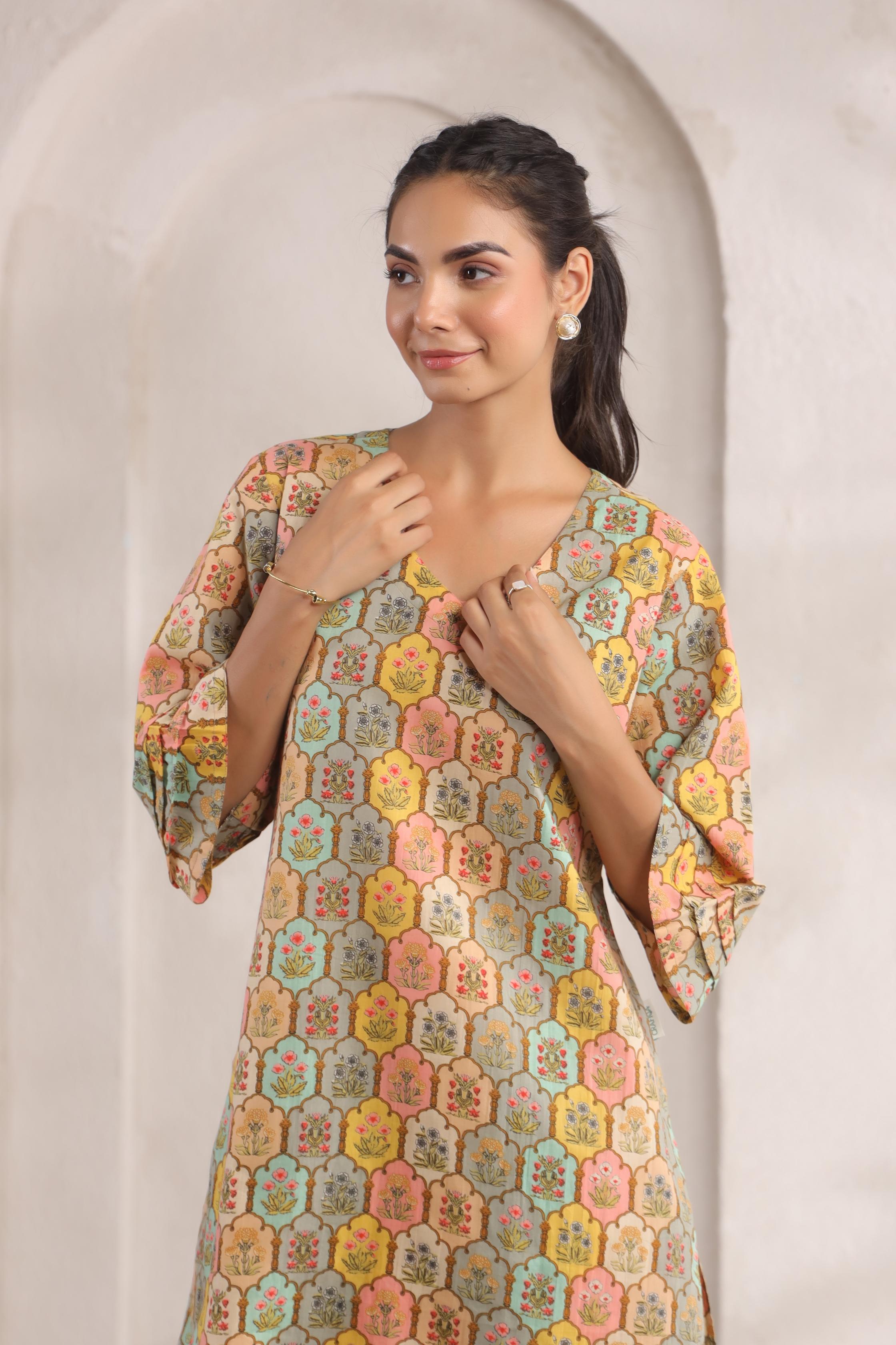 Vibrant Jharokha Cotton Co-ord Set