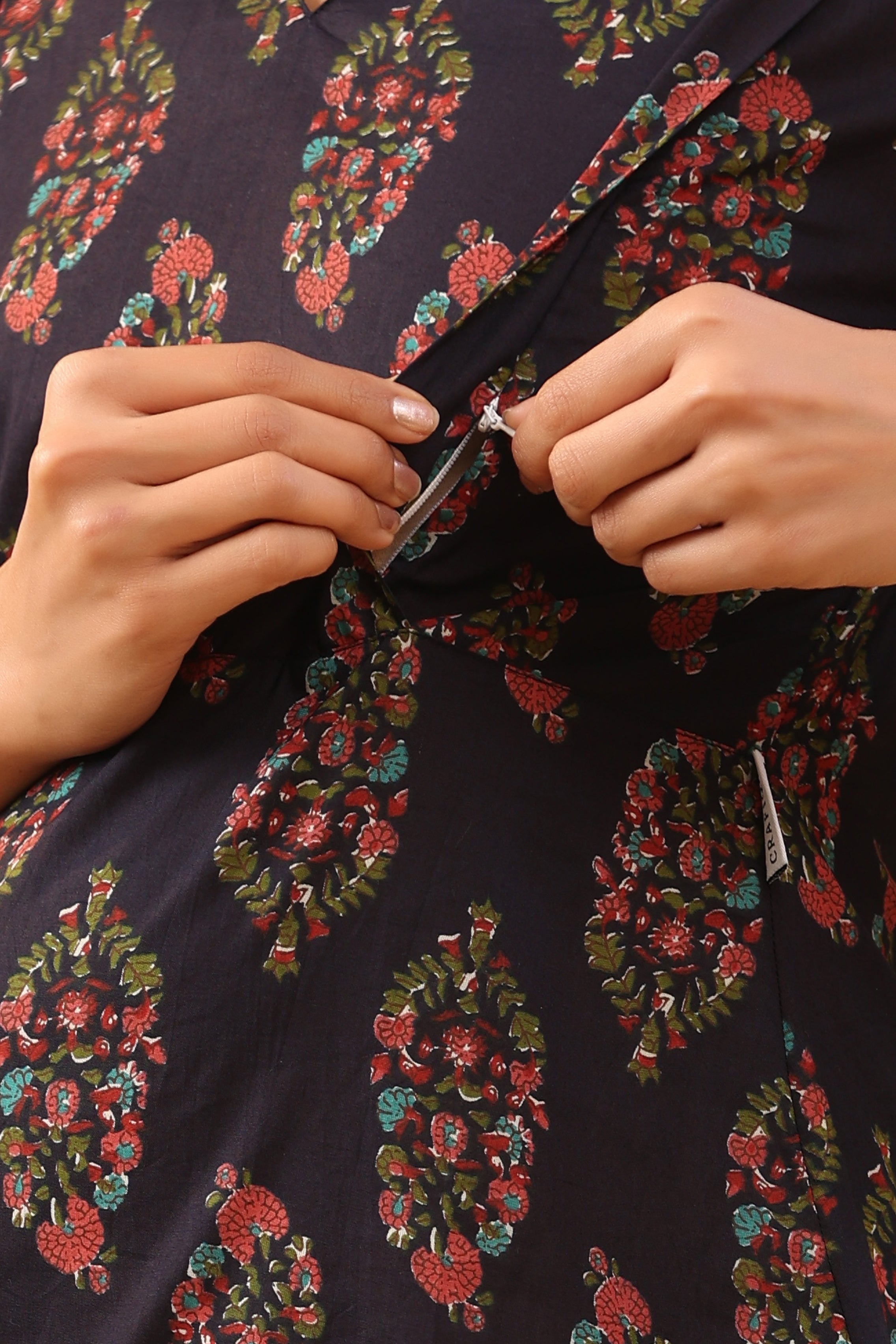 Onyx Boota Cotton Maternity - Nursing Co-ord Set