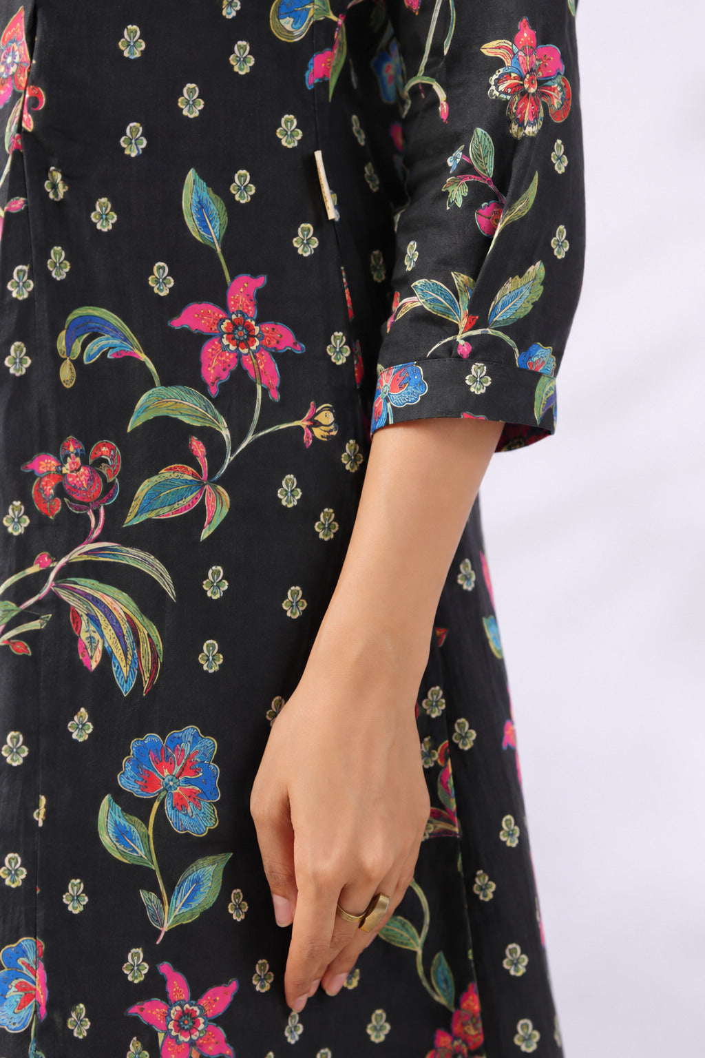 Wildflower Noir Cotton Maternity - Nursing Co-ord Set