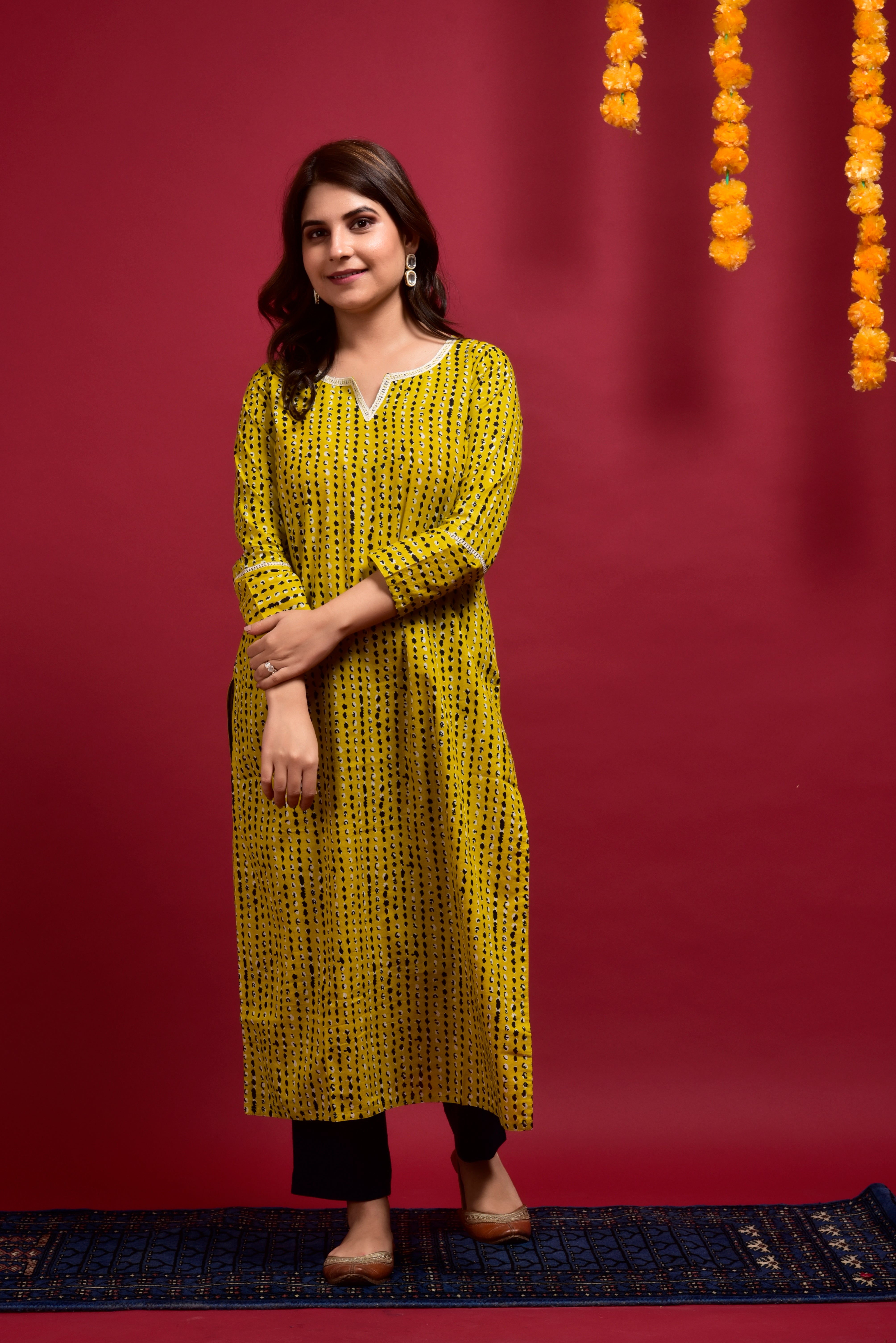 Tuscan Sun Cotton Kurta Pant Set