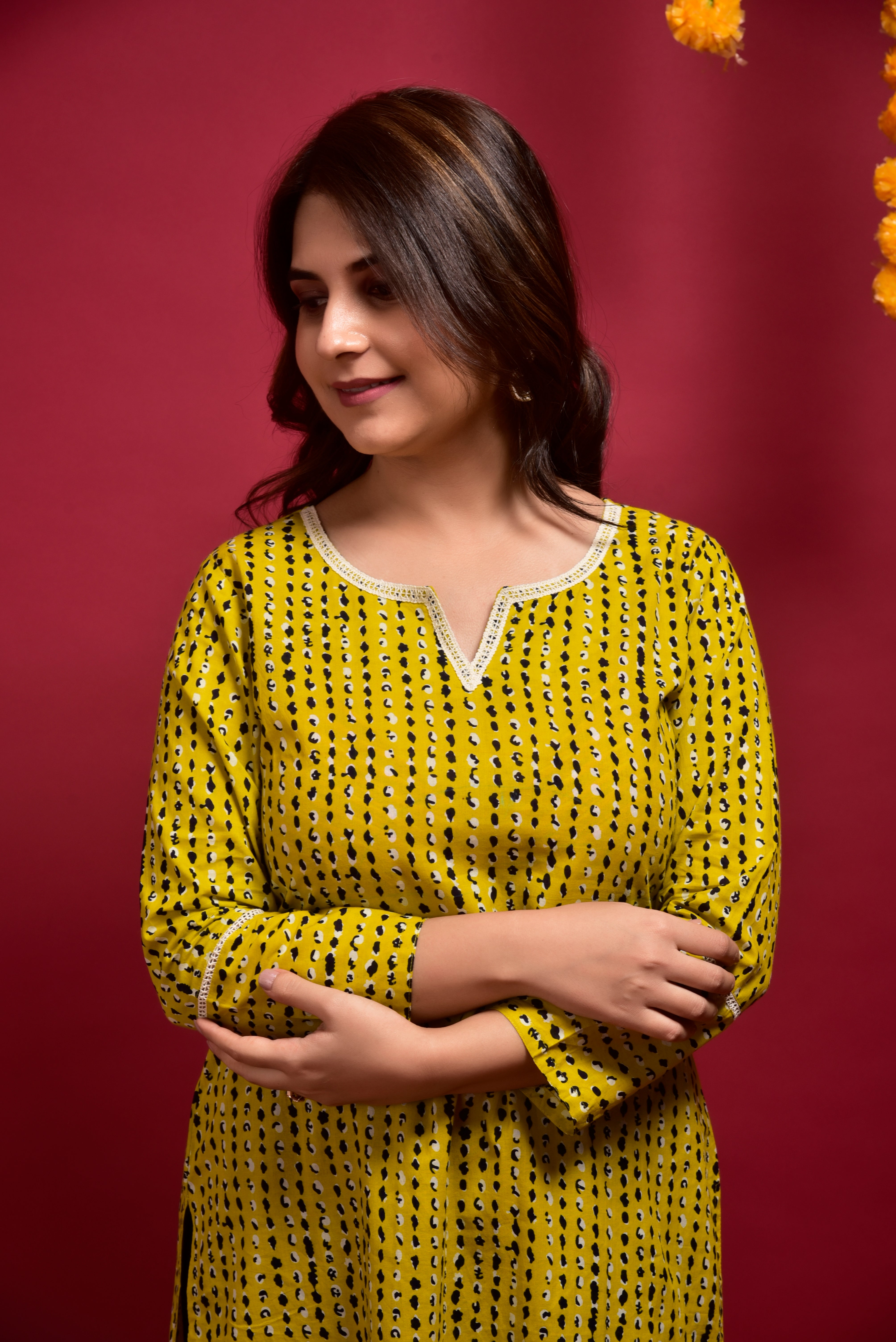 Tuscan Sun Cotton Kurta Pant Set