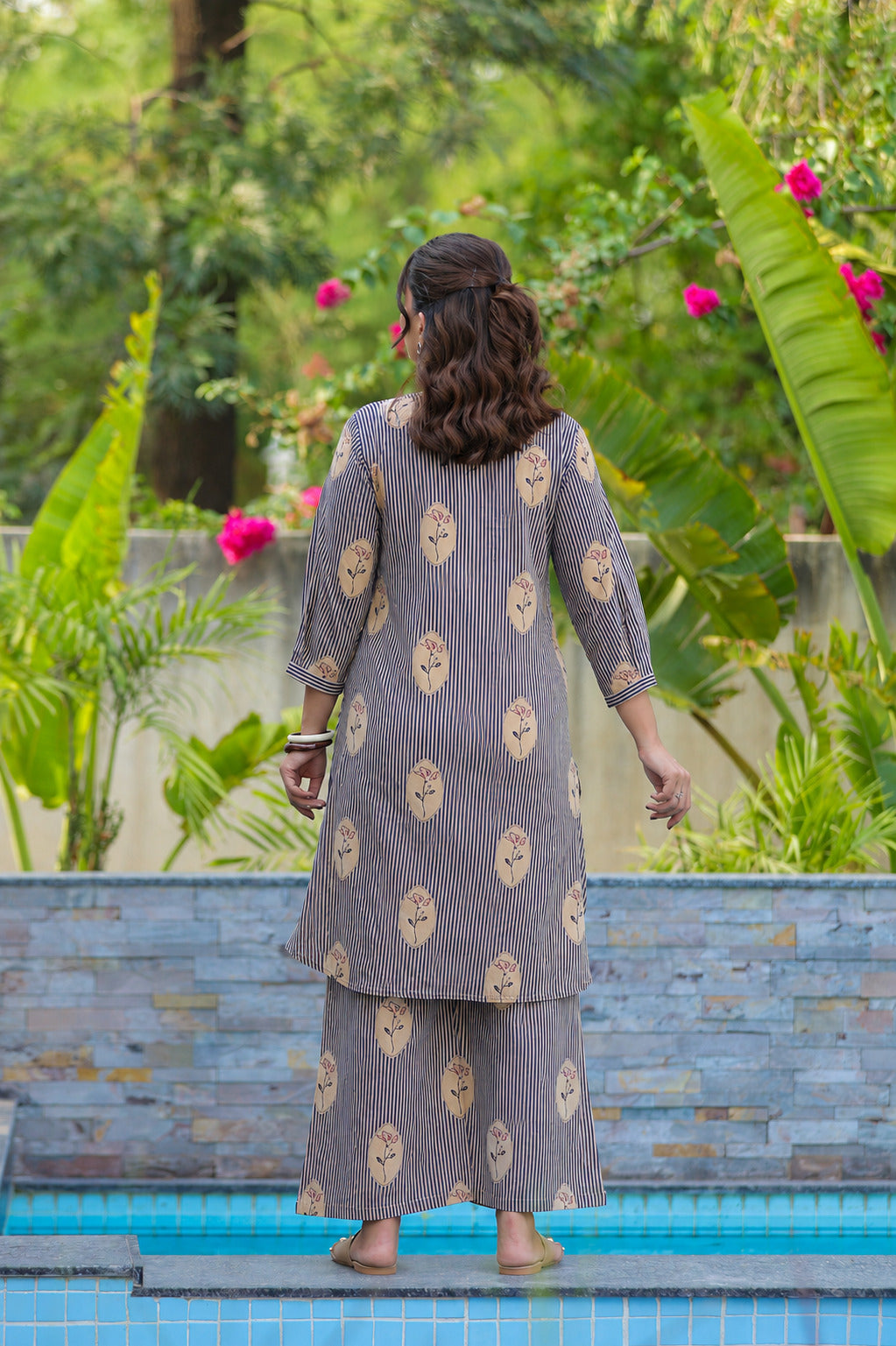 Whispering Blooms Cotton Maternity - Nursing Co-ord Set