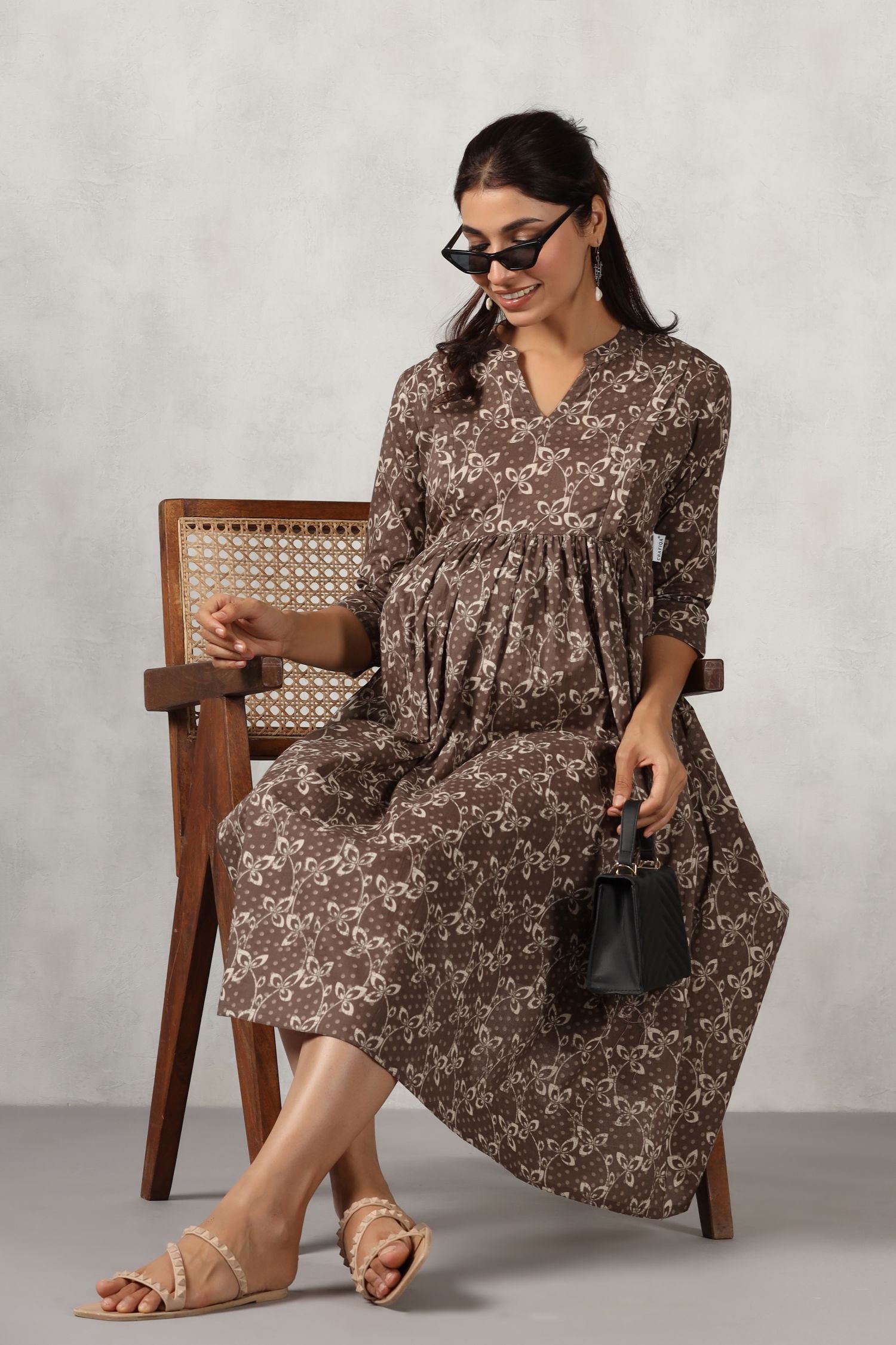 cotton nursing dresses Dahlia Eyelet Maternity & Nursing Dress