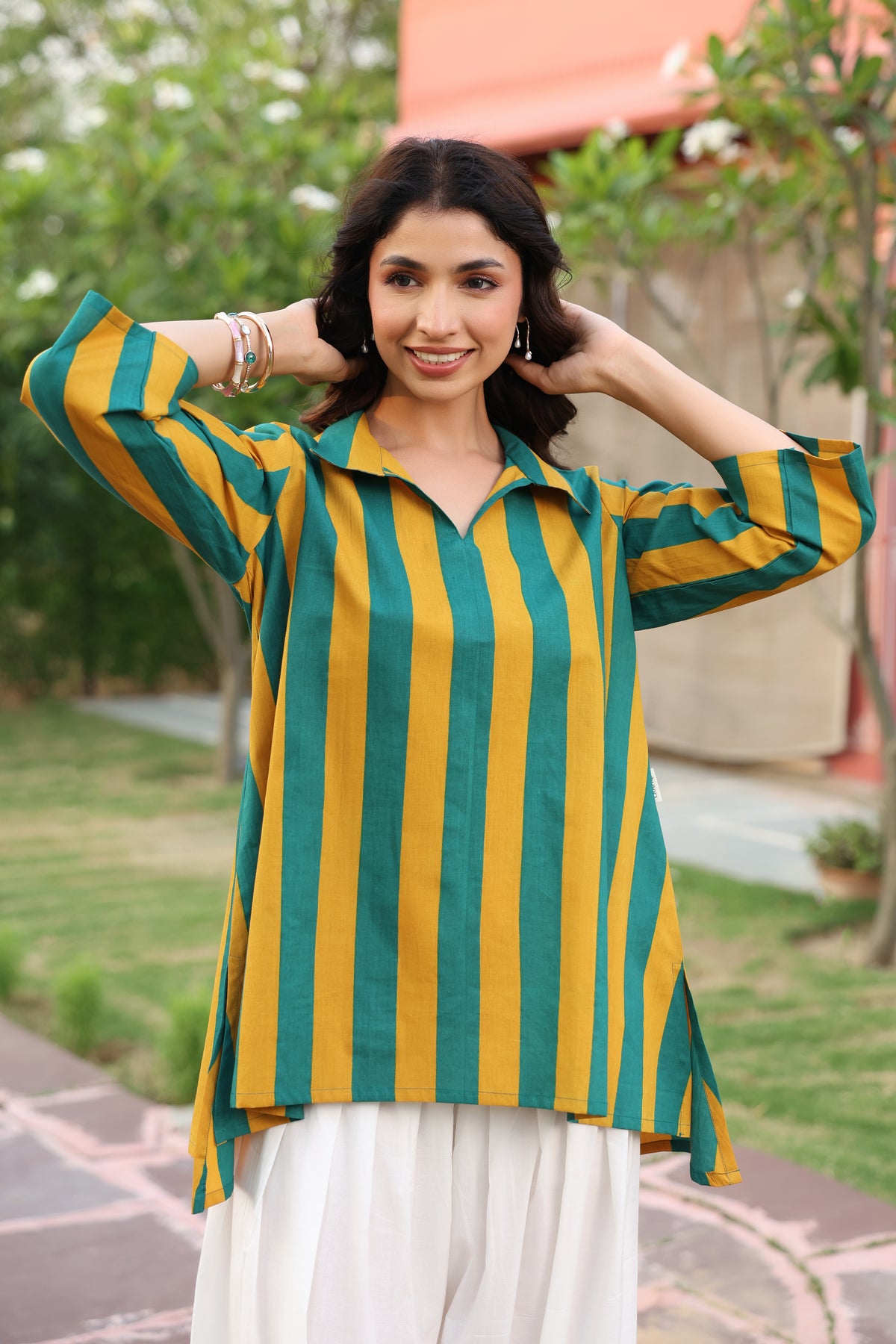 Prism Stripe Cotton Top