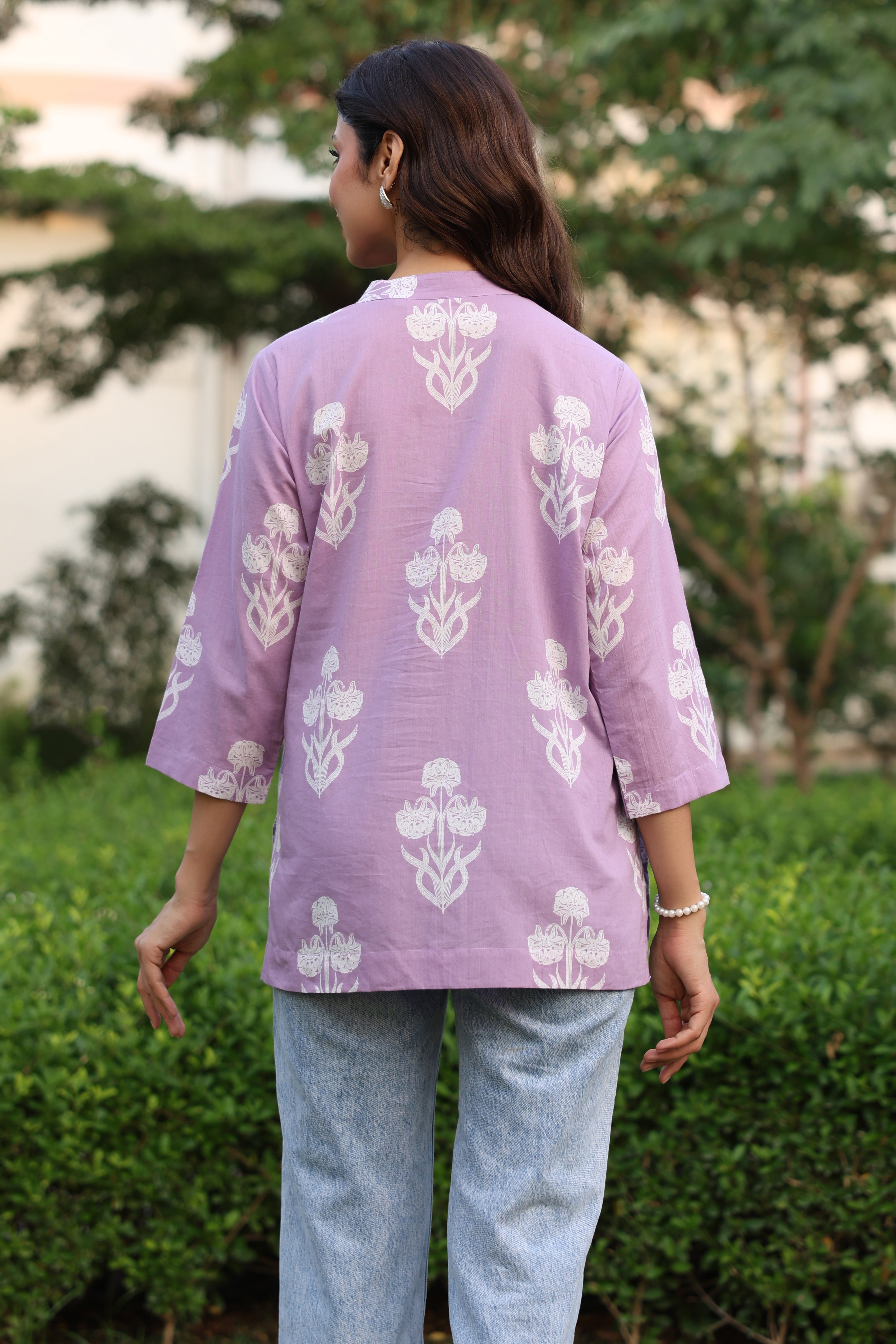 Lavender Dream Boota Cotton Top