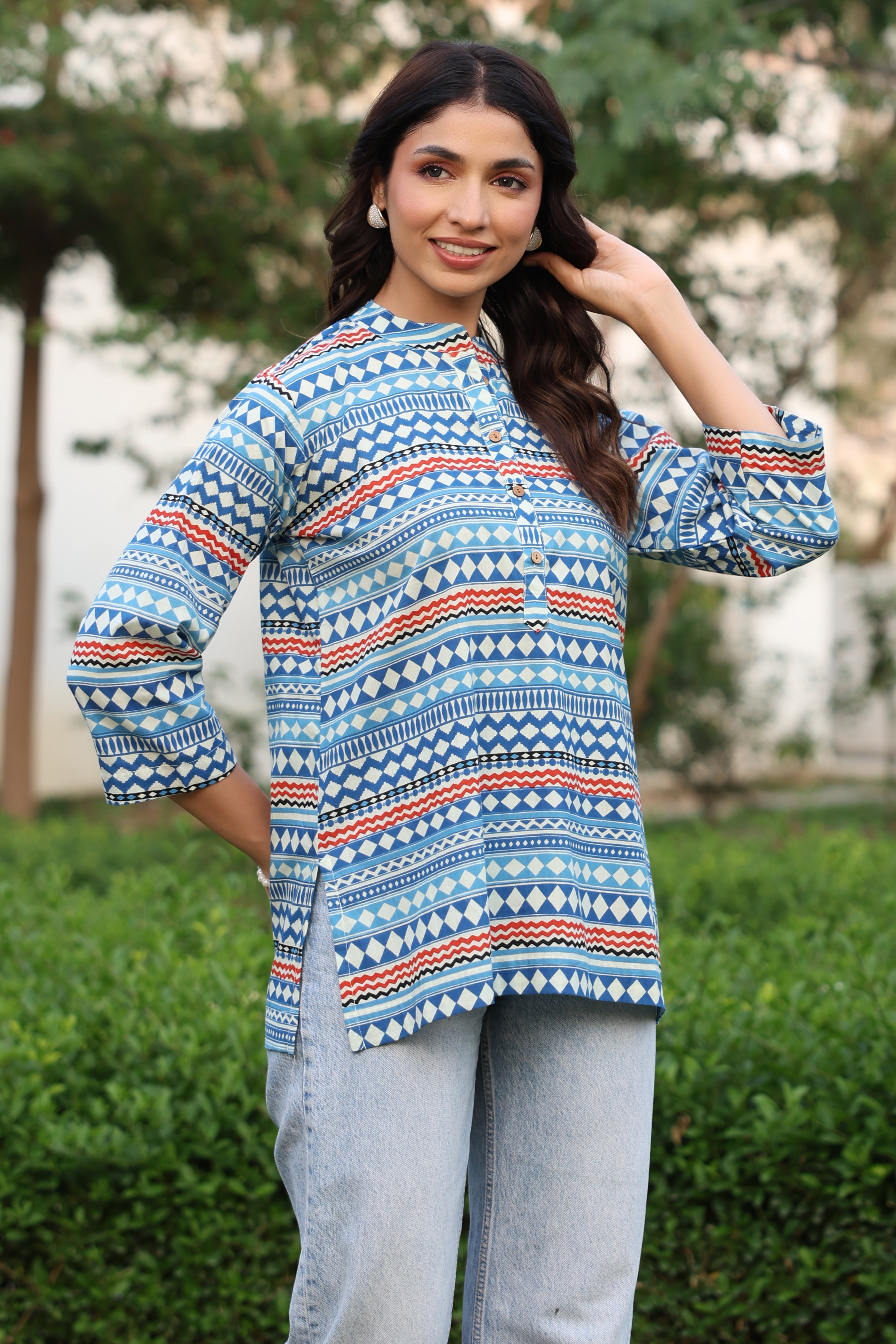 Nomadic Blues Cotton Top