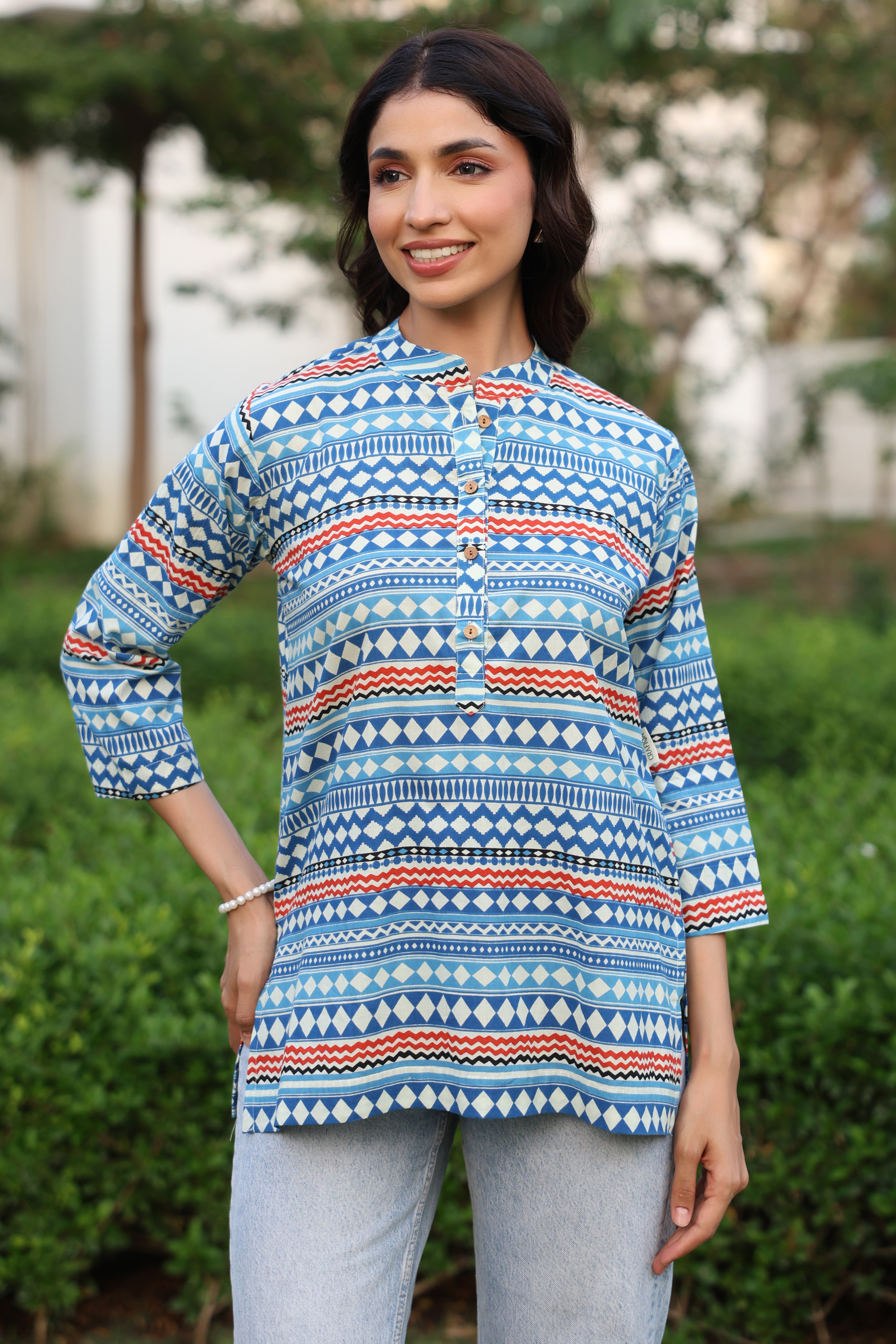 Nomadic Blues Cotton Top