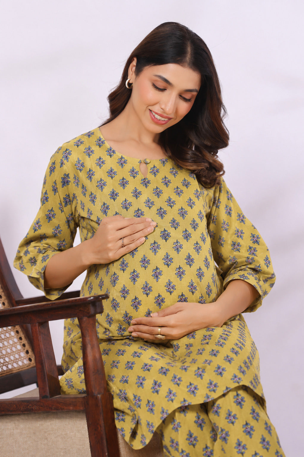 Sunehri Buti Cotton Maternity - Nursing Co-ord Set