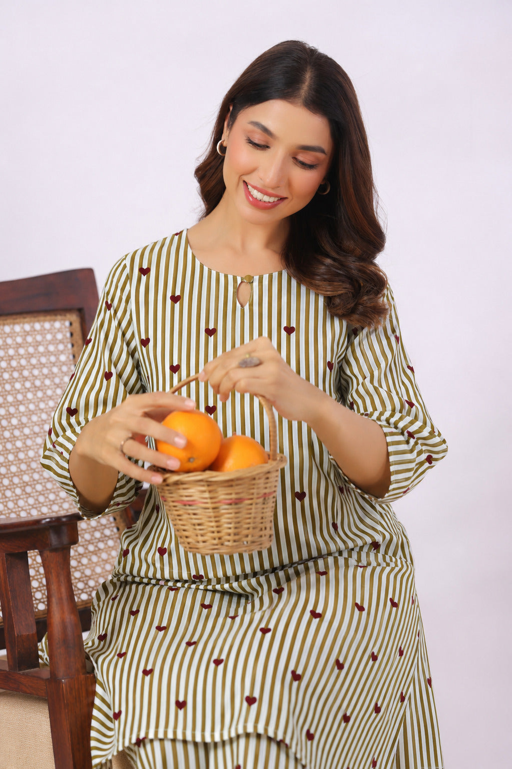 Love Lines Cotton Maternity - Nursing Co-ord Set