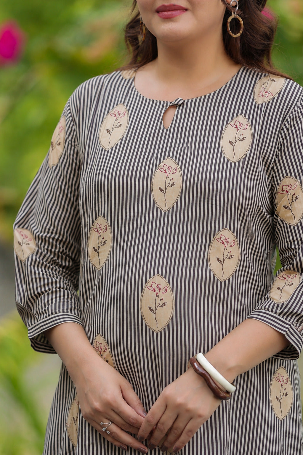 Whispering Blooms Cotton Maternity - Nursing Co-ord Set