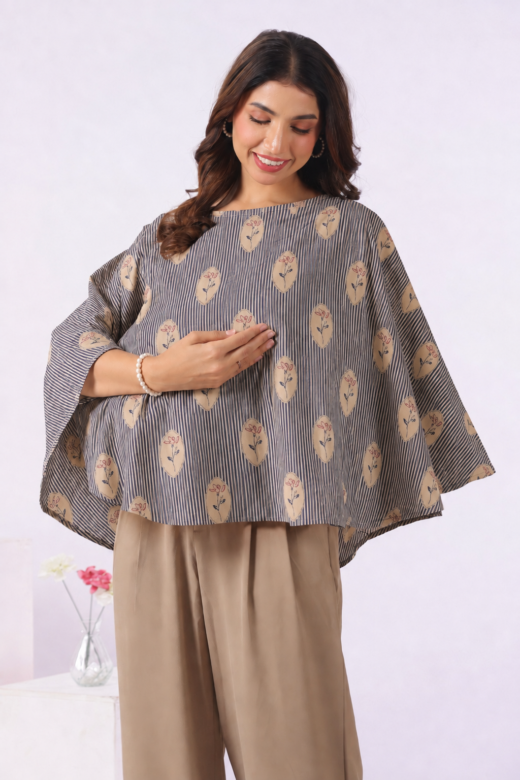 Whispering Blues Cotton Nursing Cover (One-Size)