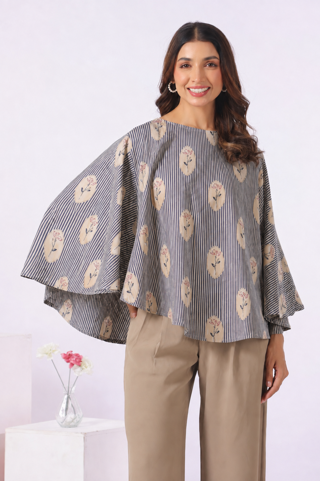 Whispering Blues Cotton Nursing Cover (One-Size)