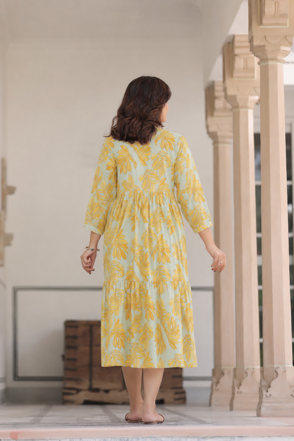 Tropical Breeze Cotton Maternity - Nursing Dress