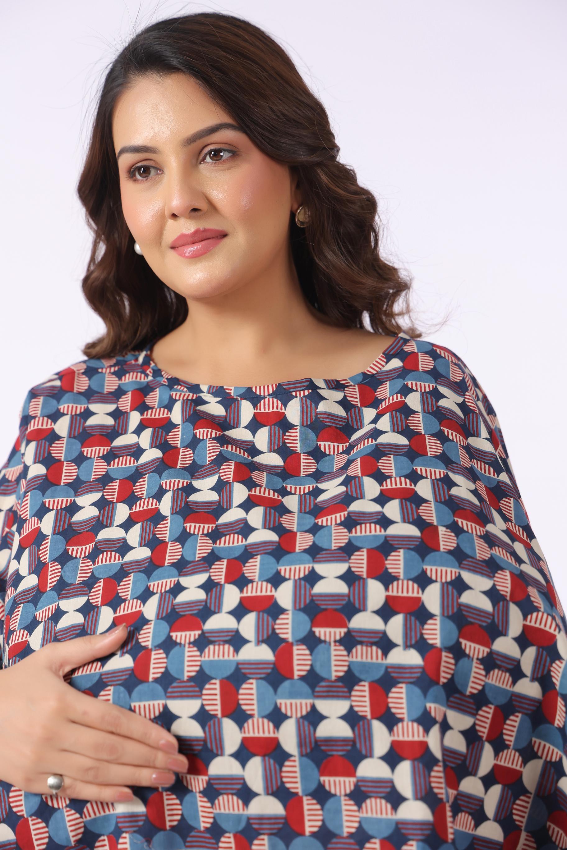 StripeDot Harmony Cotton Nursing Cover (One-Size)