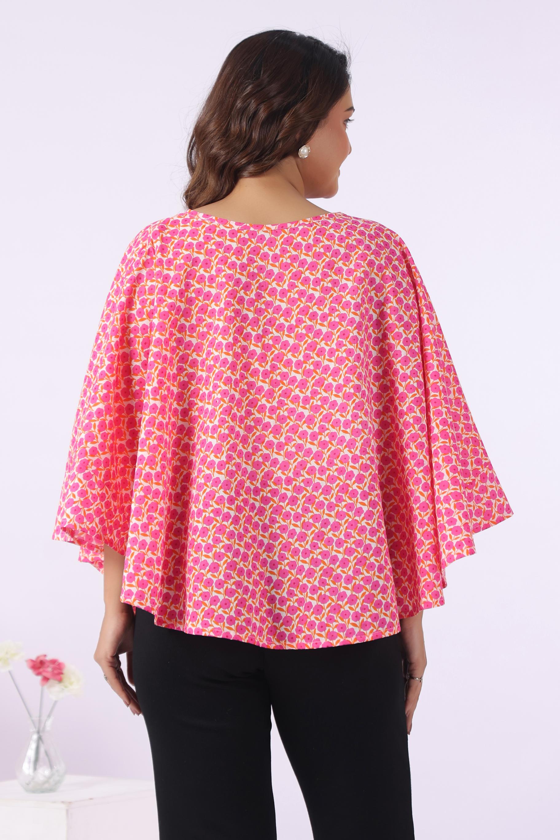 Tropical Tiny Blooms Cotton Nursing Cover (One-Size)