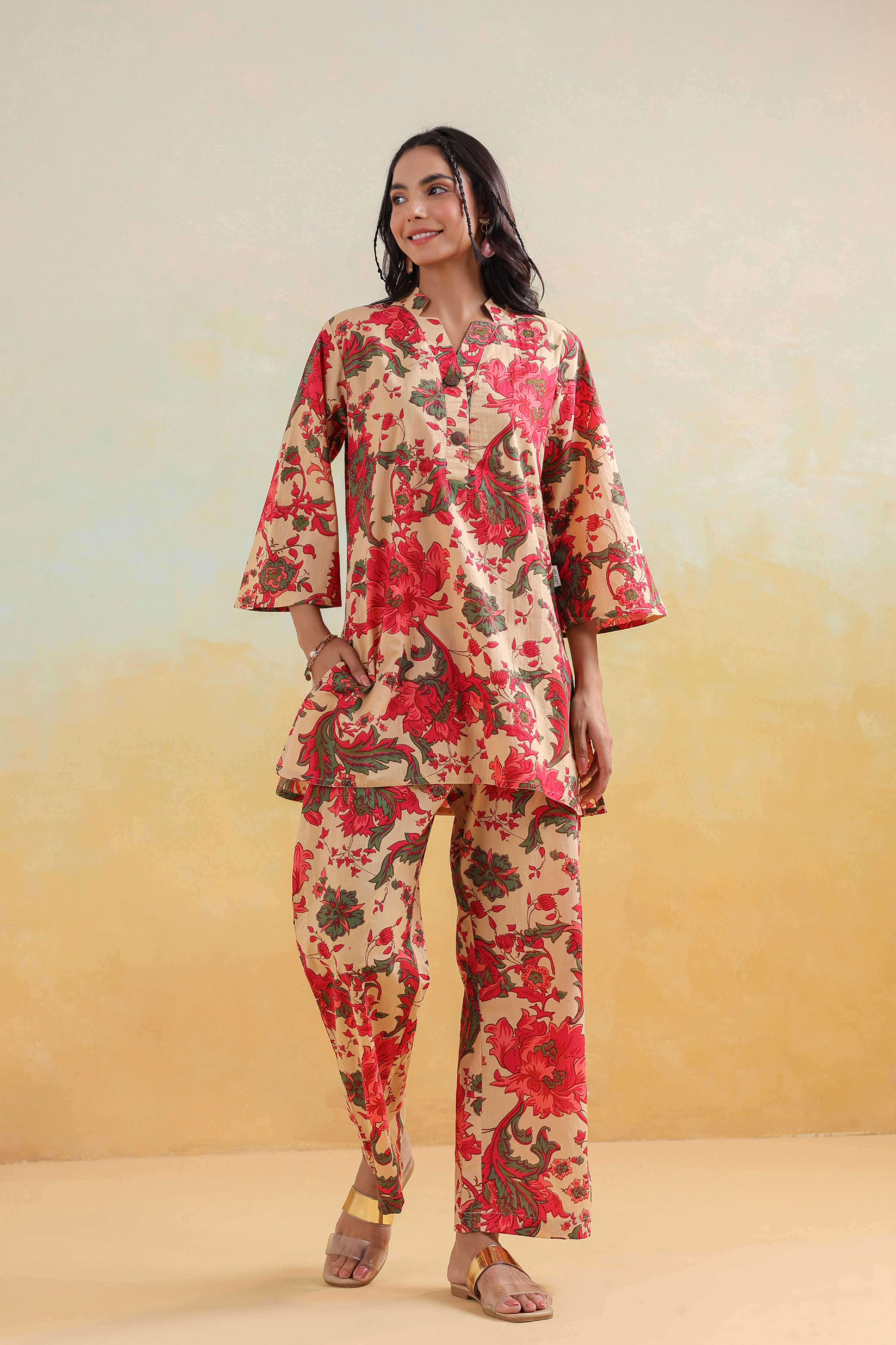 Mystic Garden Cotton Co-ord Set