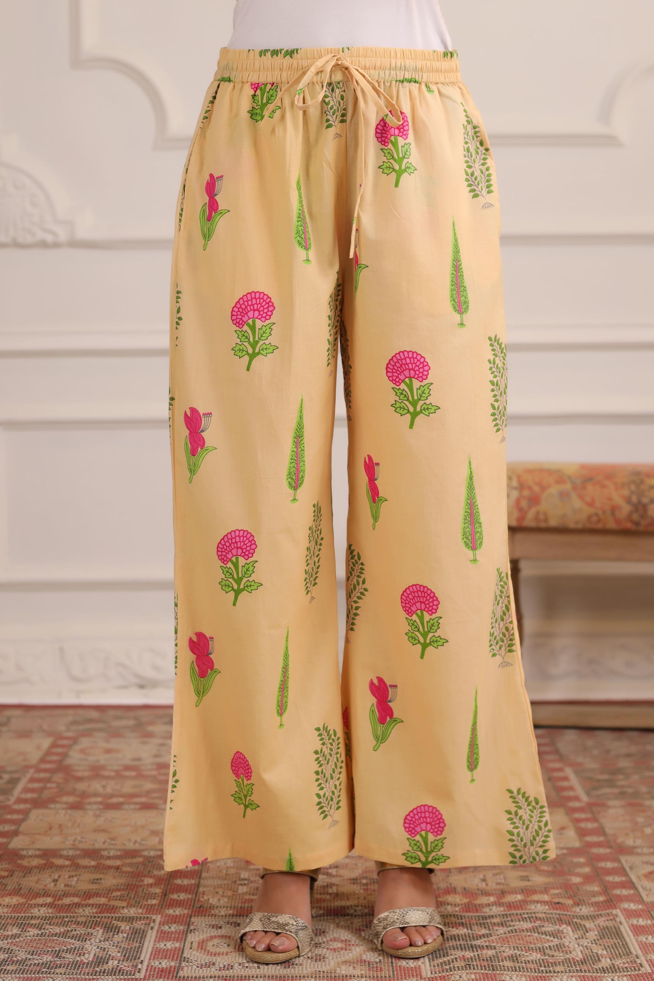 Buttercream Mughal Boota Cotton Co-ord Set