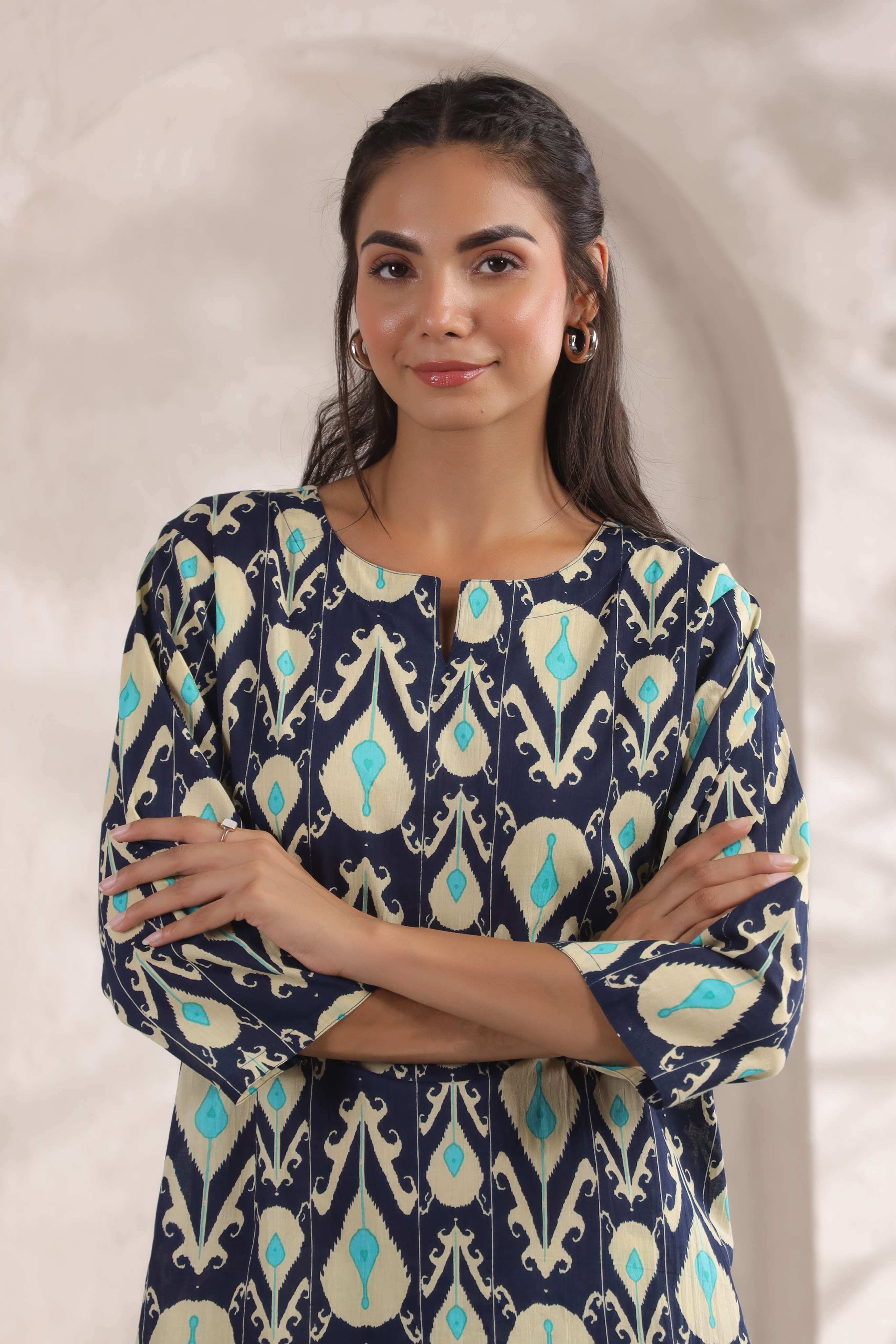 Blue Flora Cotton Co-ord Set