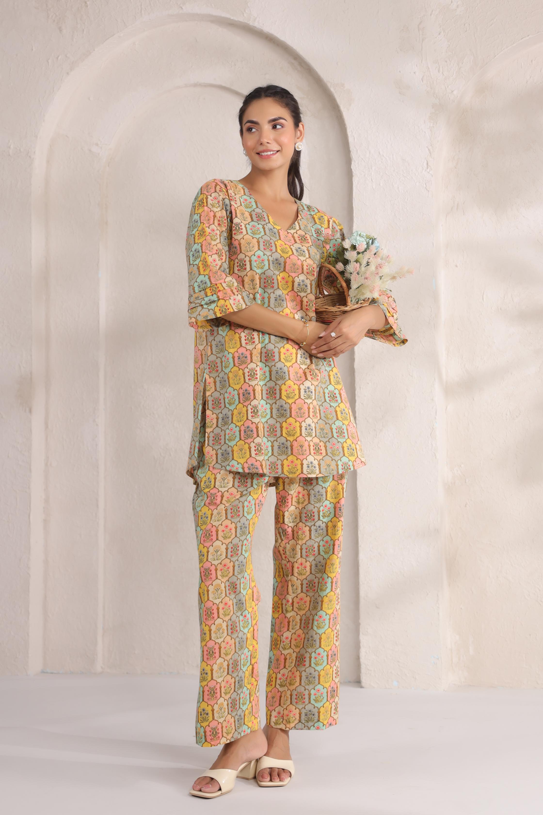 Vibrant Jharokha Cotton Co-ord Set
