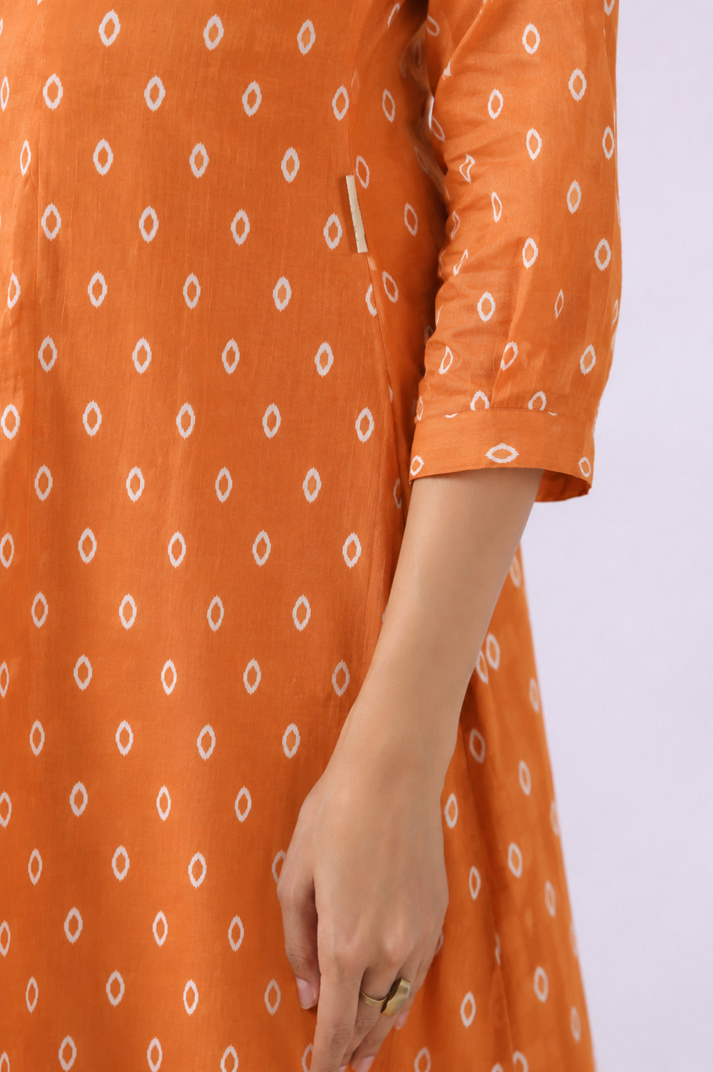 Rustic Bandhej Cotton Maternity - Nursing Co-ord Set