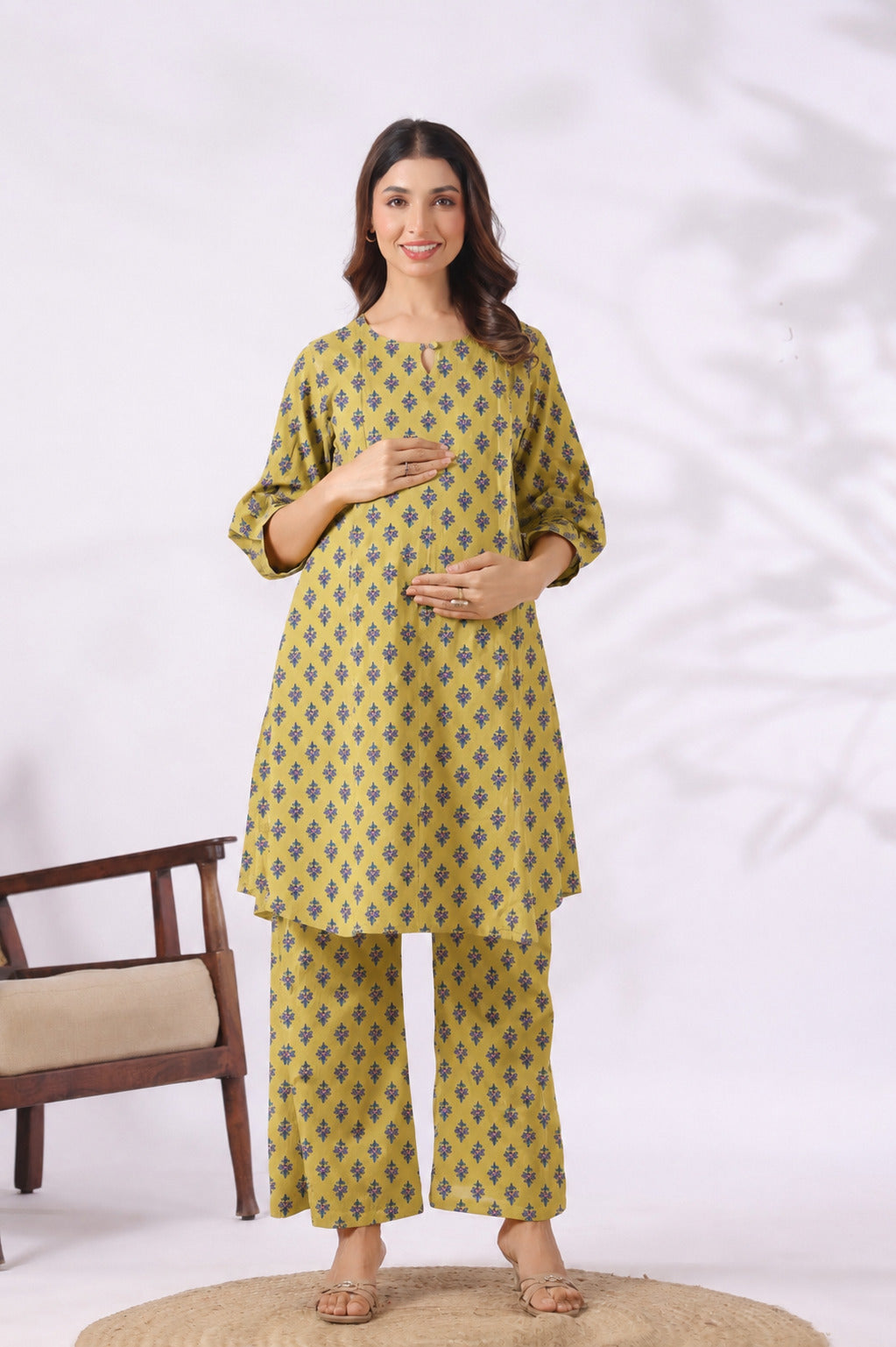 Sunehri Buti Cotton Maternity - Nursing Co-ord Set
