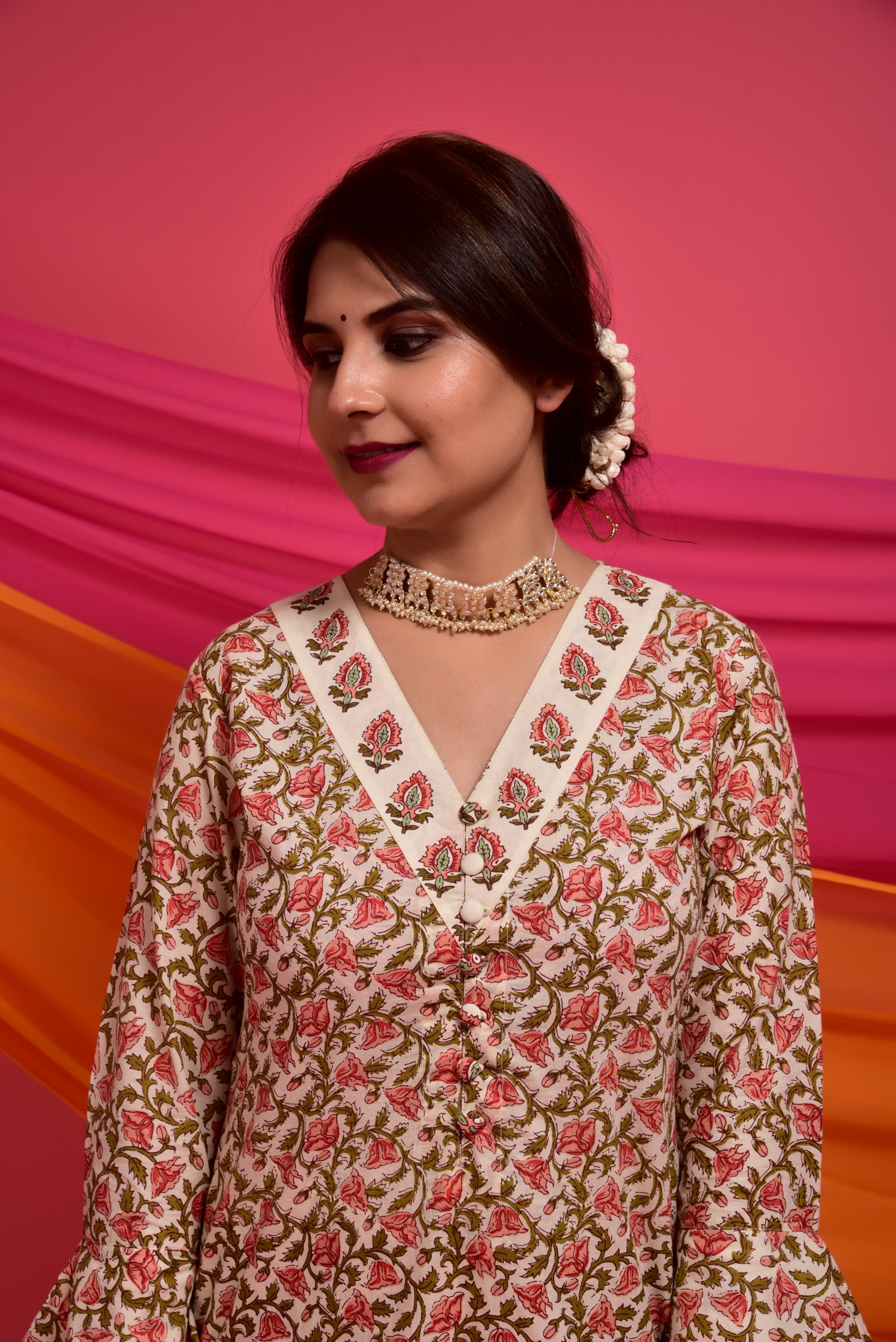 White Dove Jaal Cotton Suit