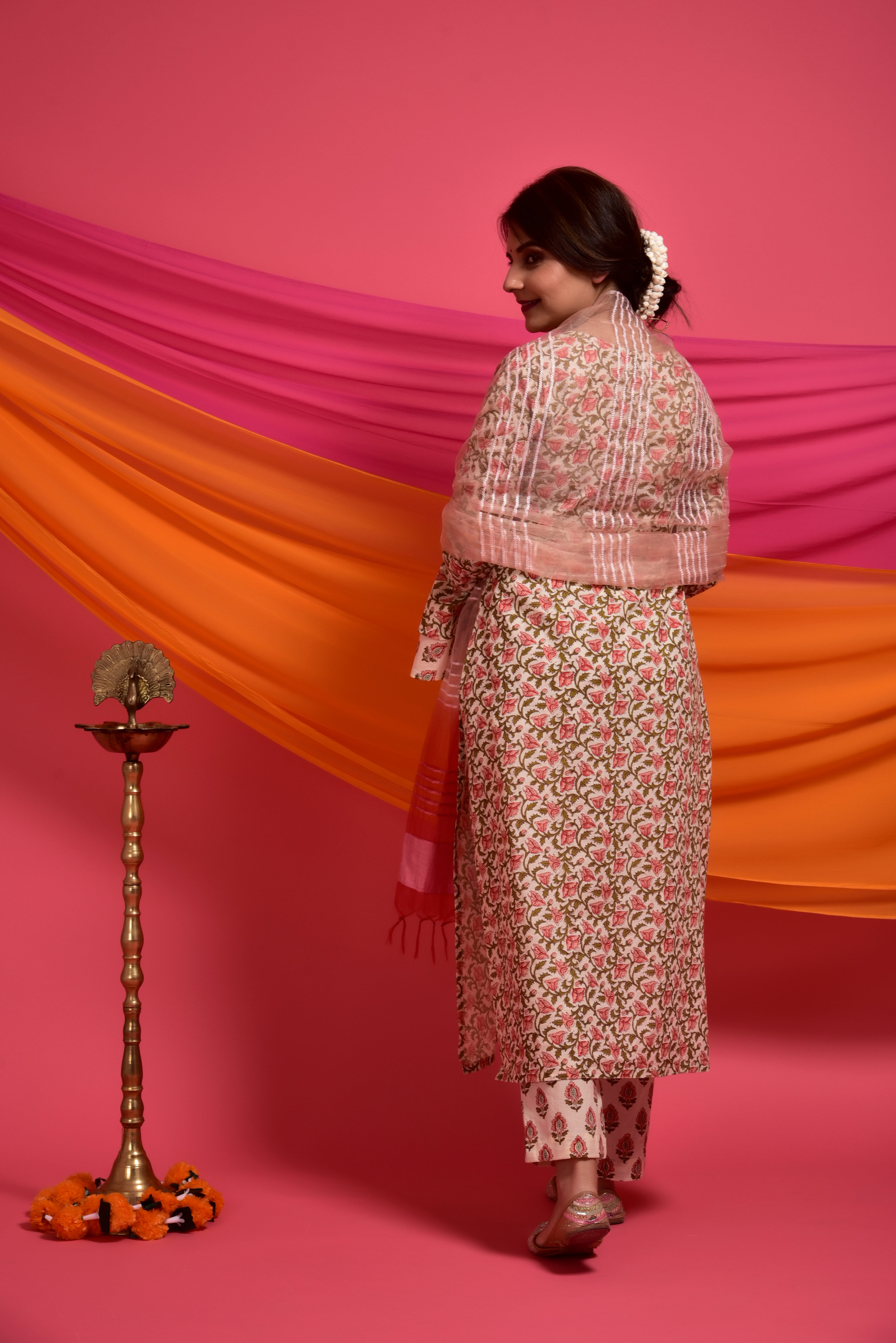 White Dove Jaal Cotton Suit