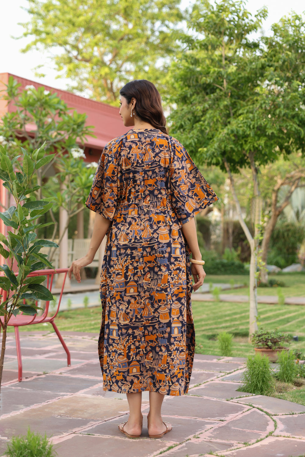 Vedic Village Cotton Kaftan ( One-Size )