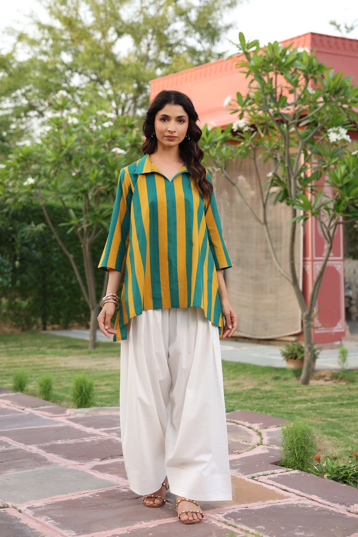 Prism Stripe Cotton Top
