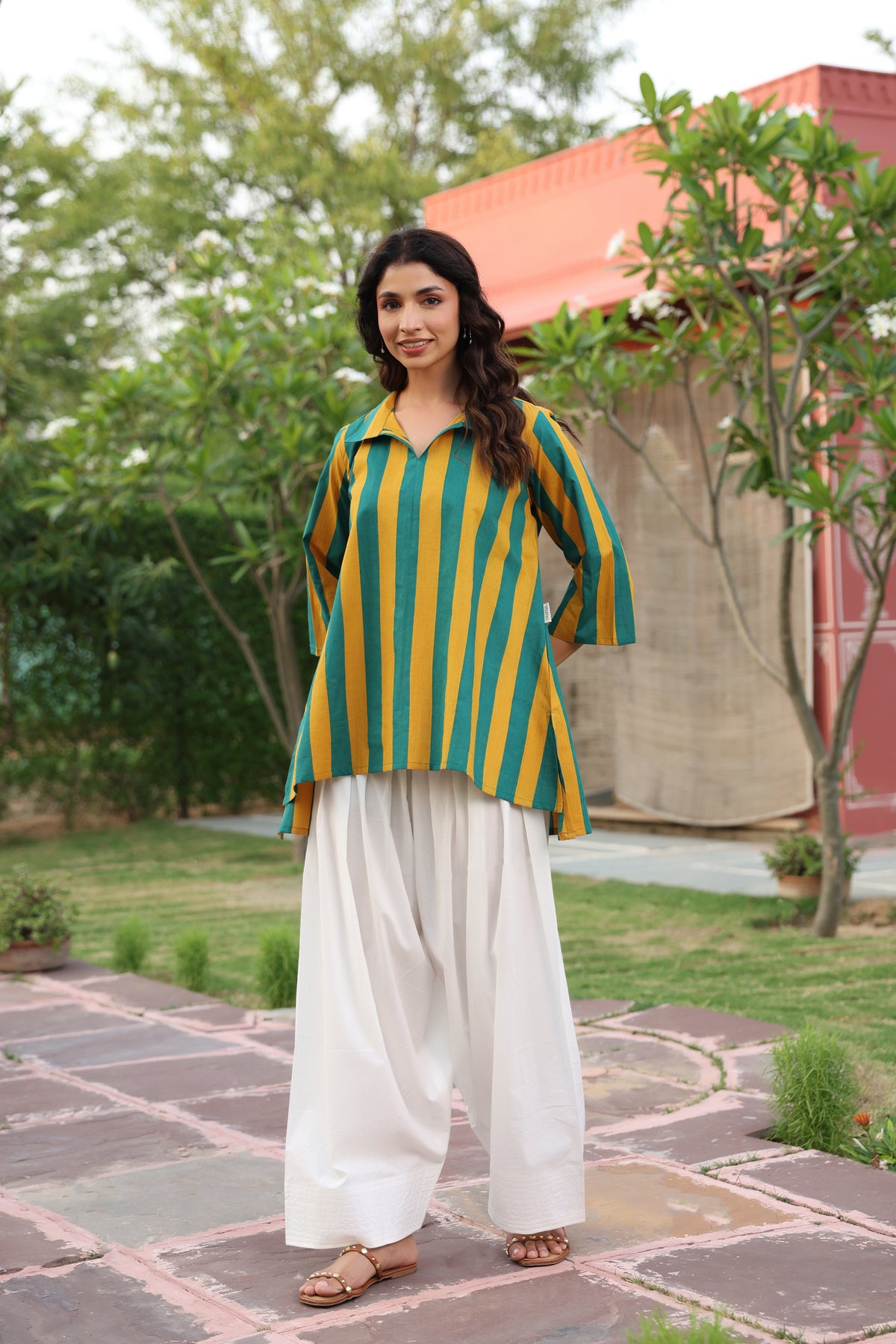 Prism Stripe Cotton Top