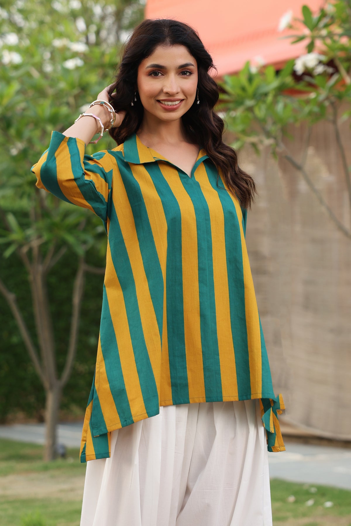 Prism Stripe Cotton Top