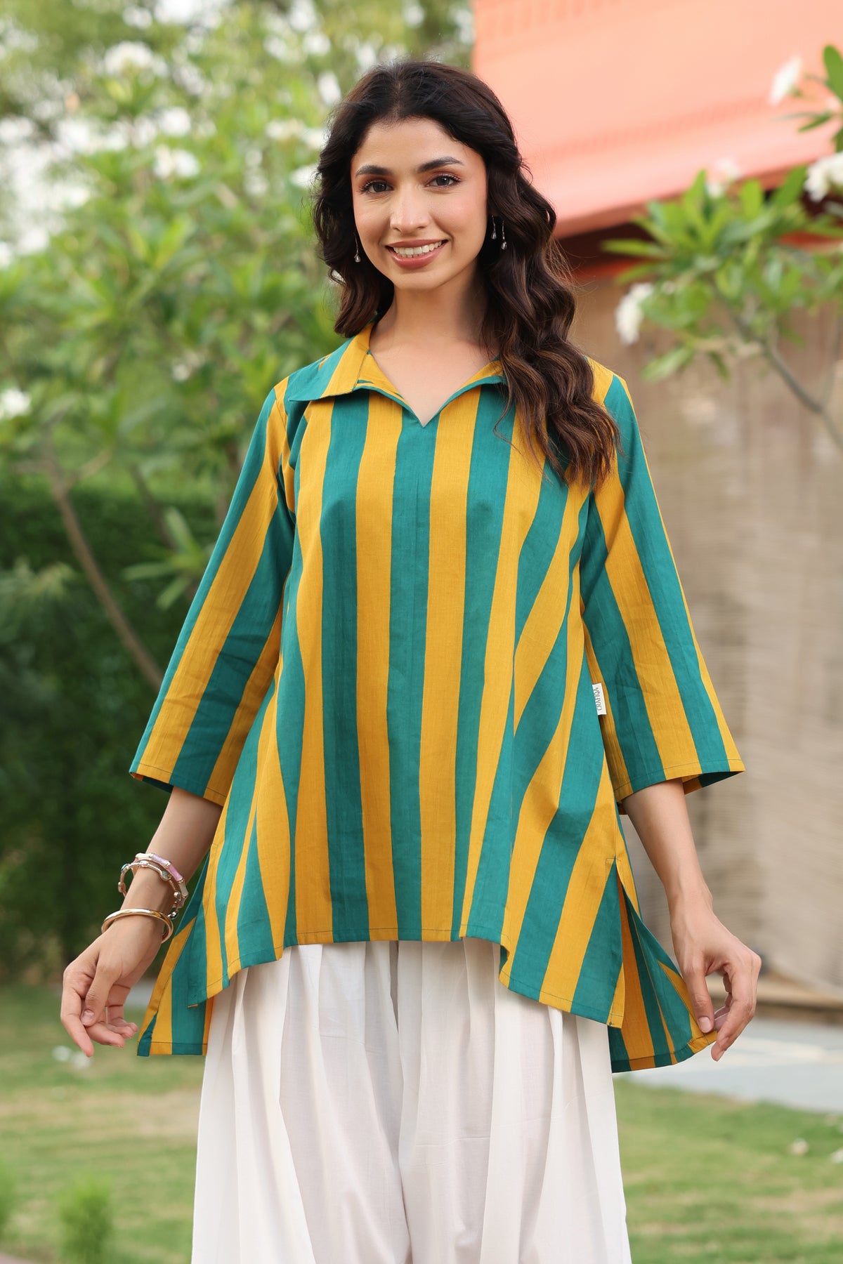 Prism Stripe Cotton Top
