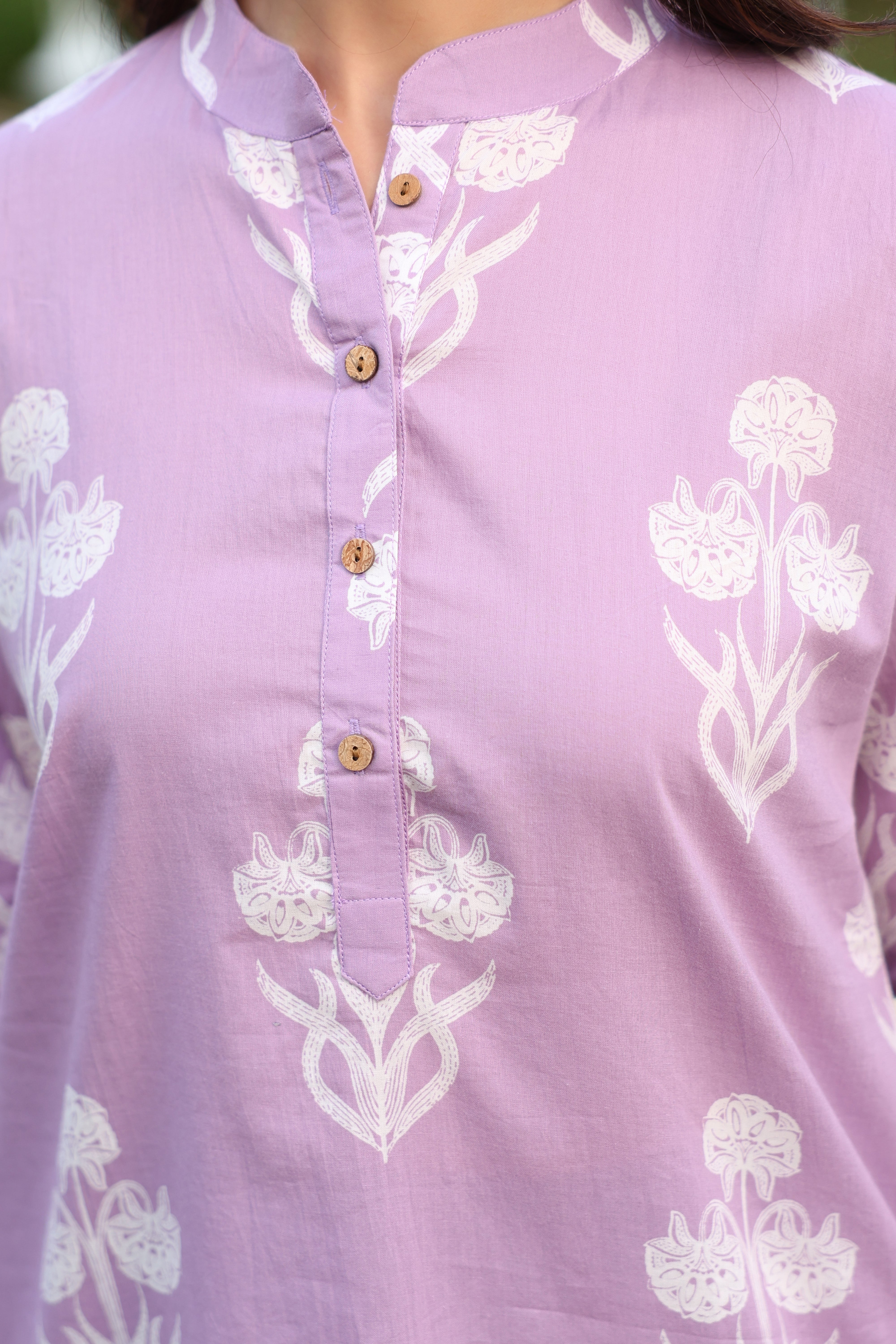 Lavender Dream Boota Cotton Top