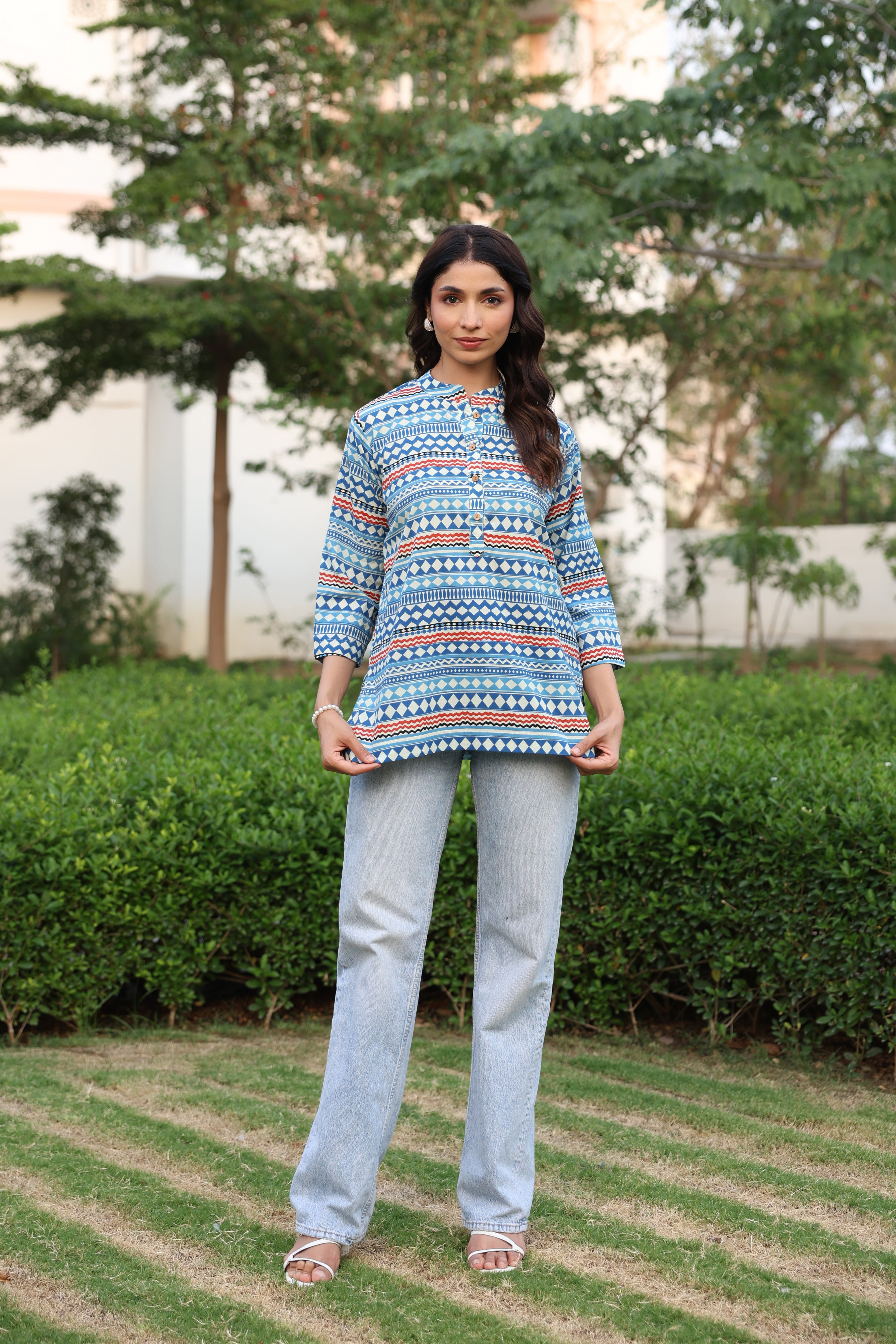 Nomadic Blues Cotton Top