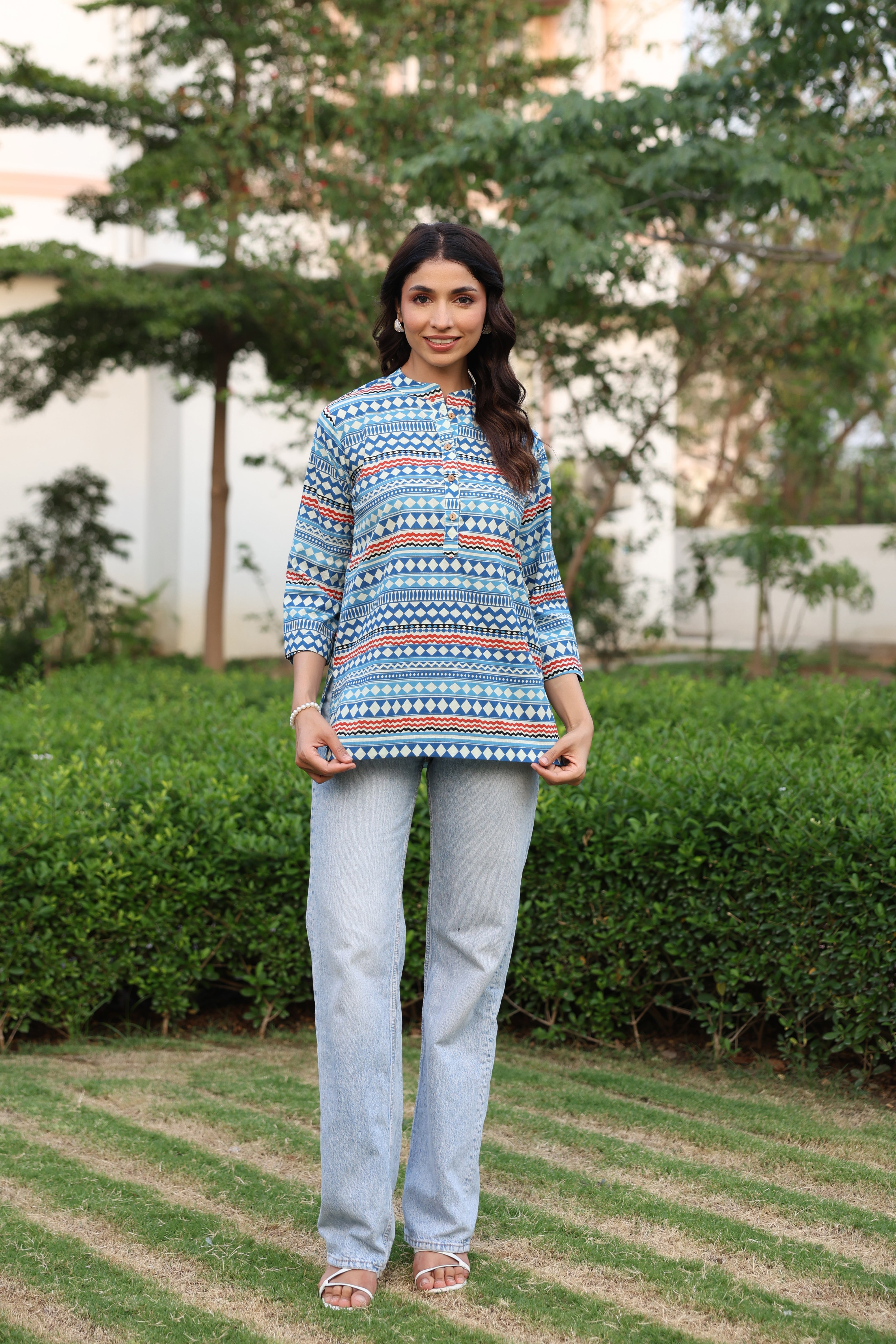 Nomadic Blues Cotton Top