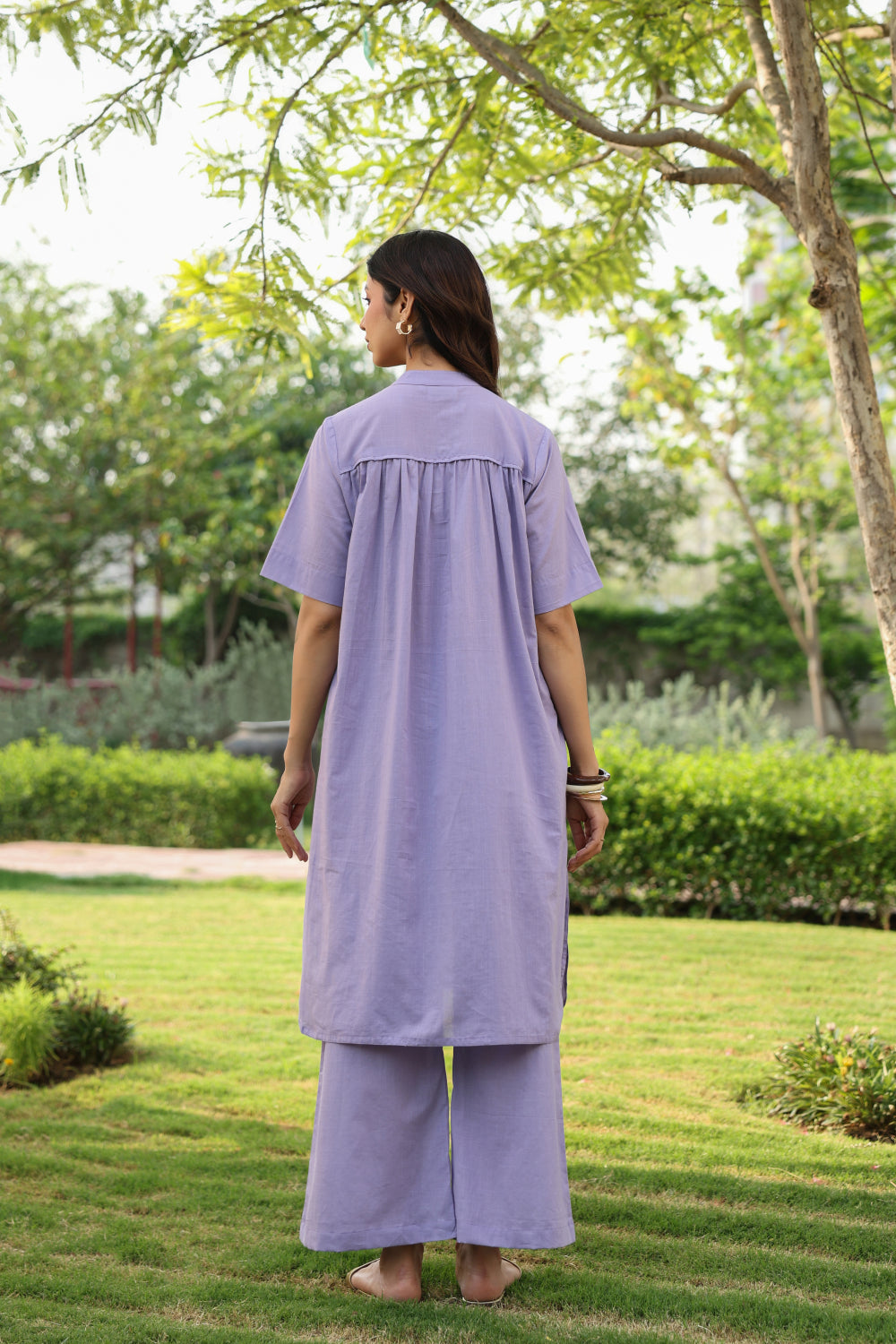 Morning Dew Cotton Slub Maternity - Nursing Co-ord Set