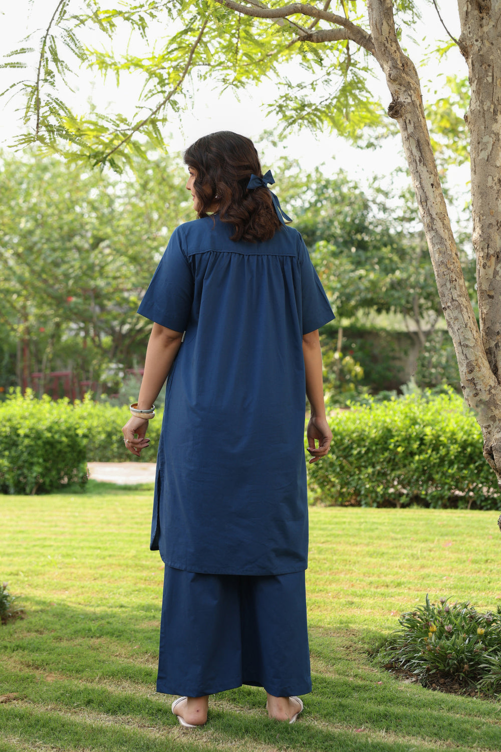 Indigo Soul Cotton Maternity - Nursing Co-ord Set