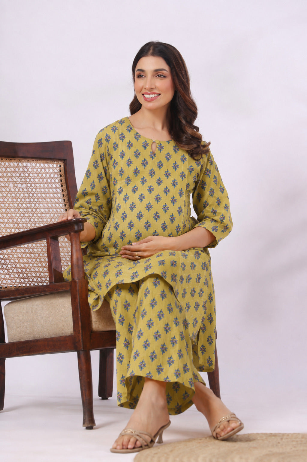 Sunehri Buti Cotton Maternity - Nursing Co-ord Set