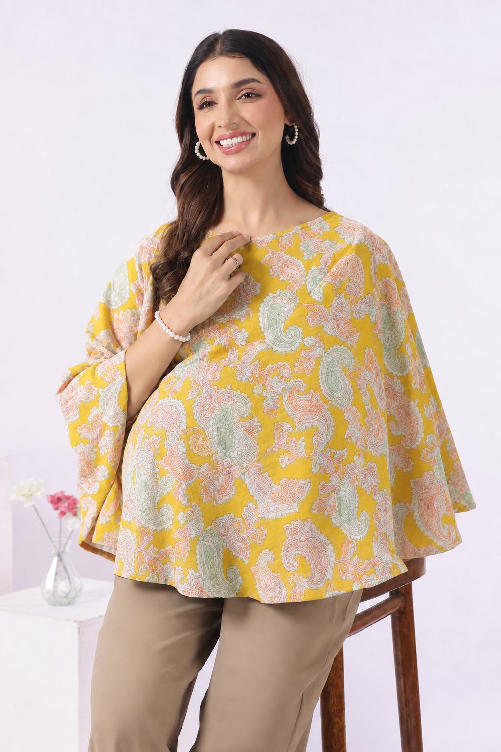 Sunburst Paisley Cotton Nursing Cover (One-Size)