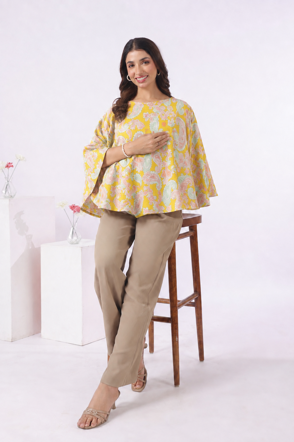 Sunburst Paisley Cotton Nursing Cover (One-Size)
